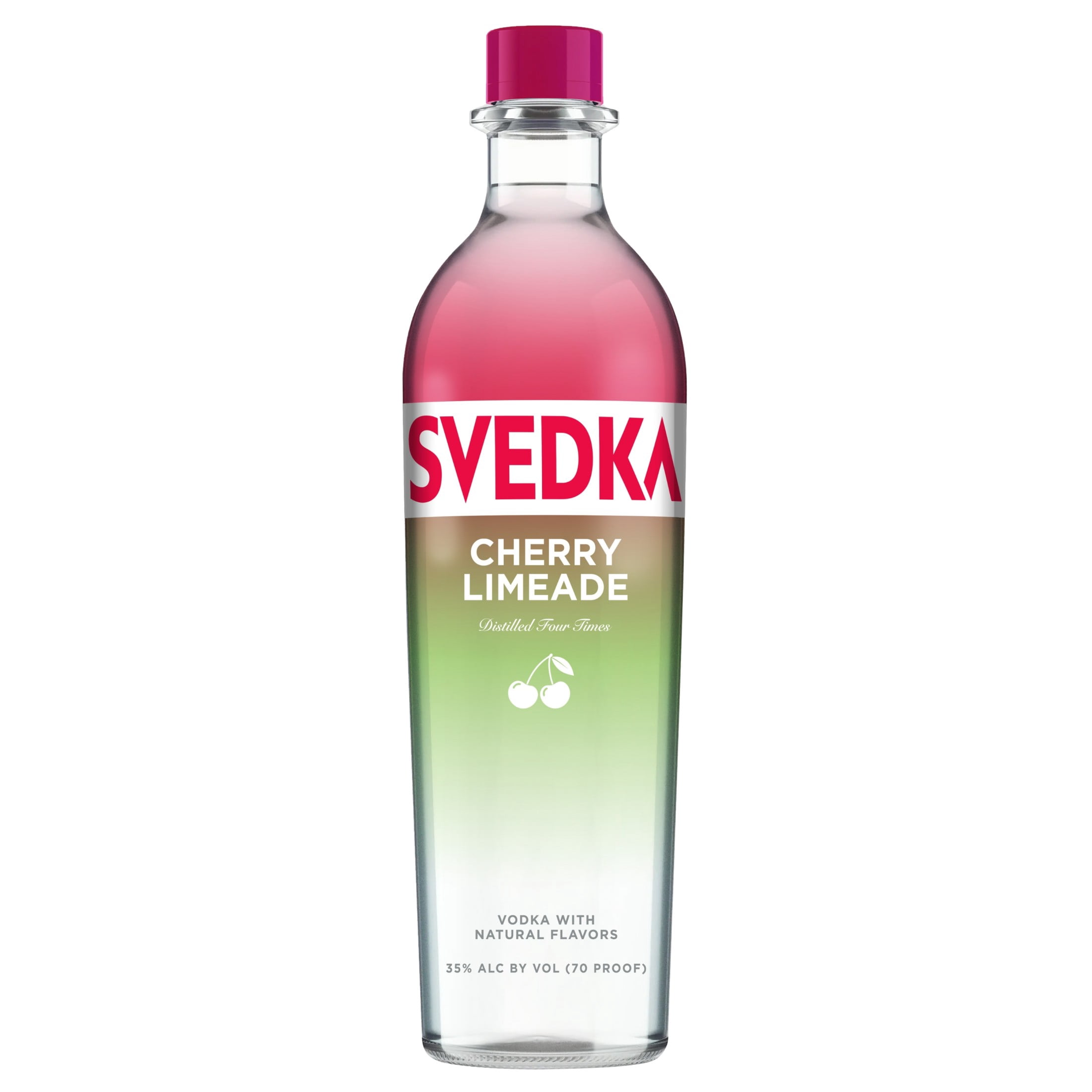SVEDKA Cherry Limeade Vodka, 750ml, 70 Proof (35% ABV)