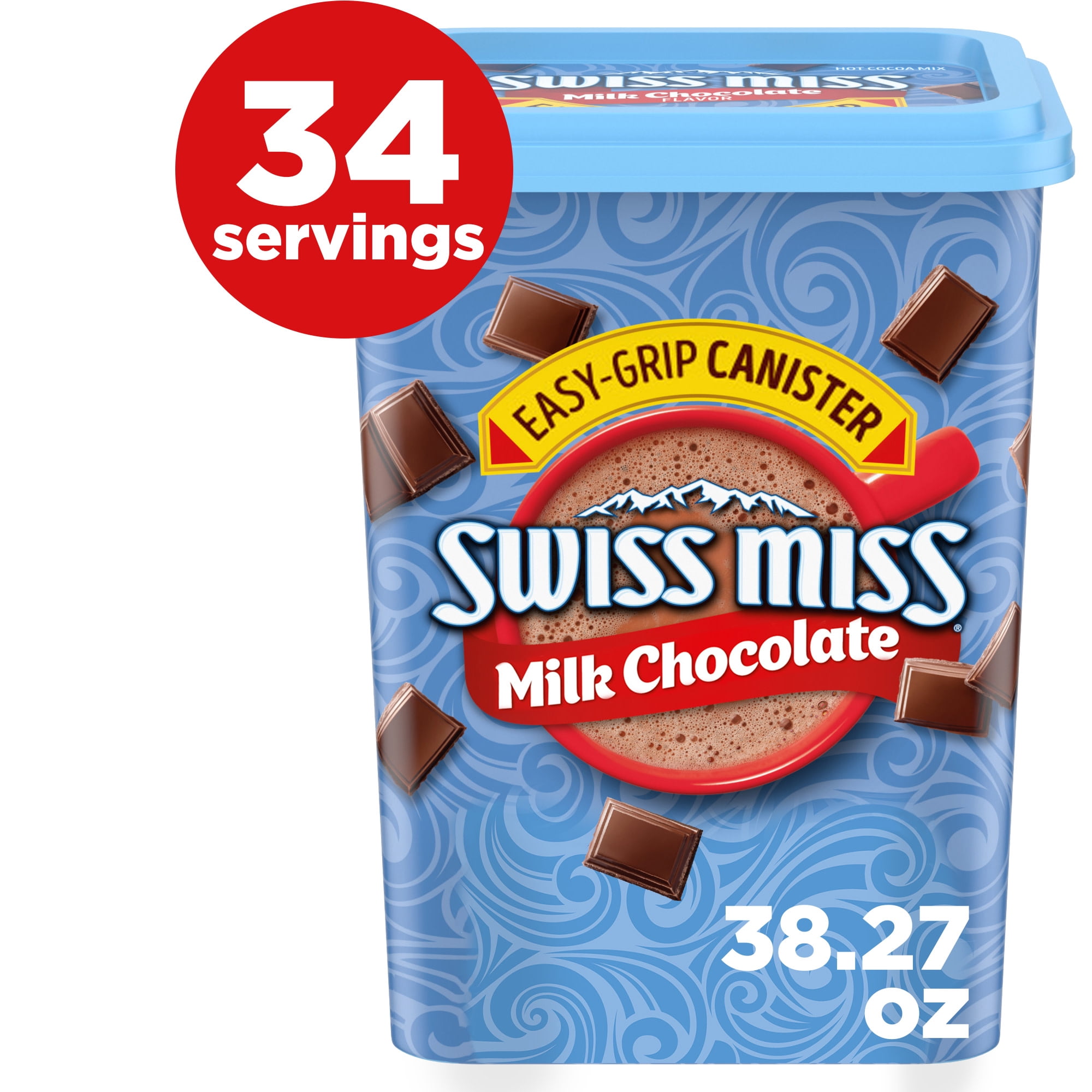 Swiss Miss Milk Chocolate Flavored Hot Cocoa Mix, 38.27 oz. Canister