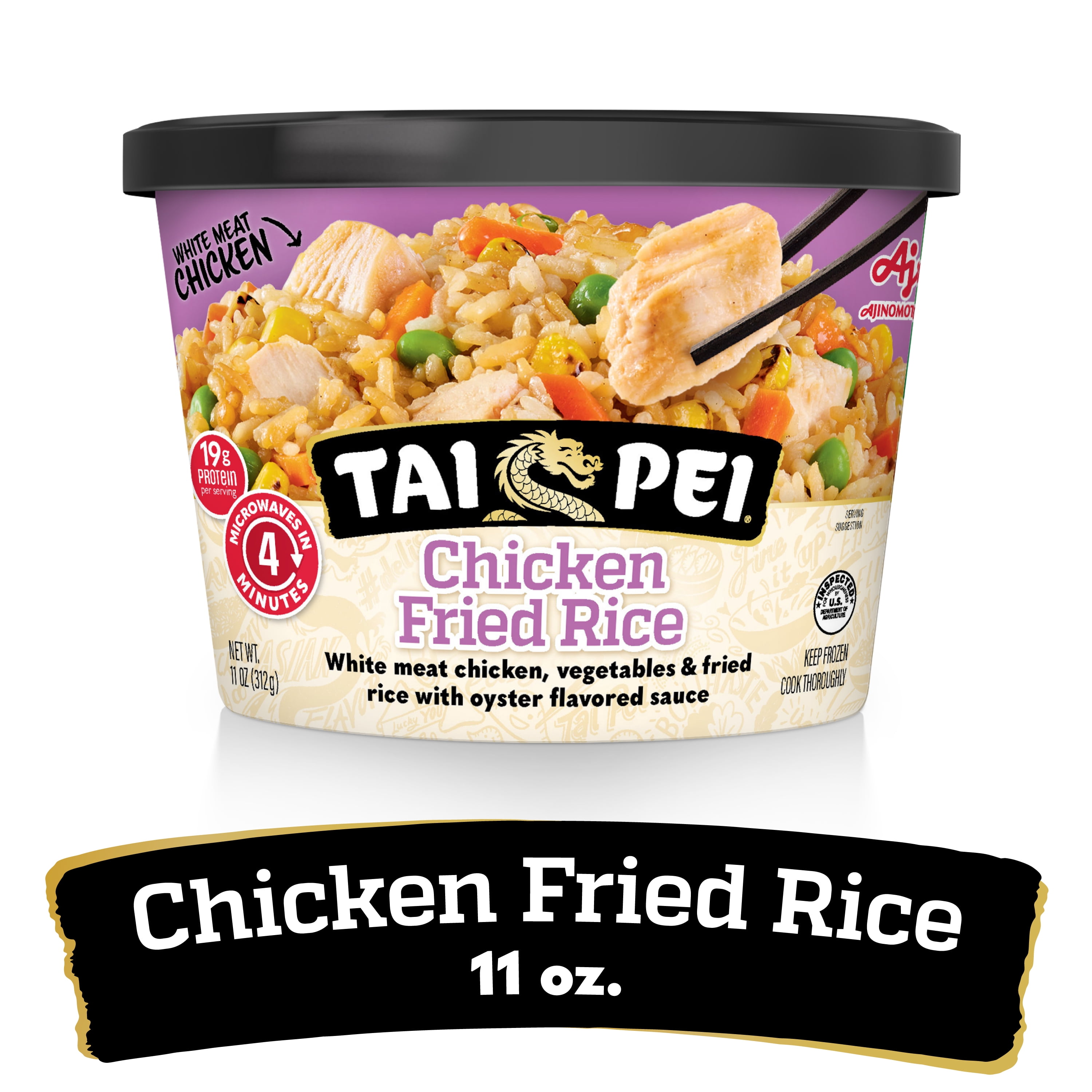 Tai Pei Chicken Fried Rice, Frozen Asian Entre, 11 oz