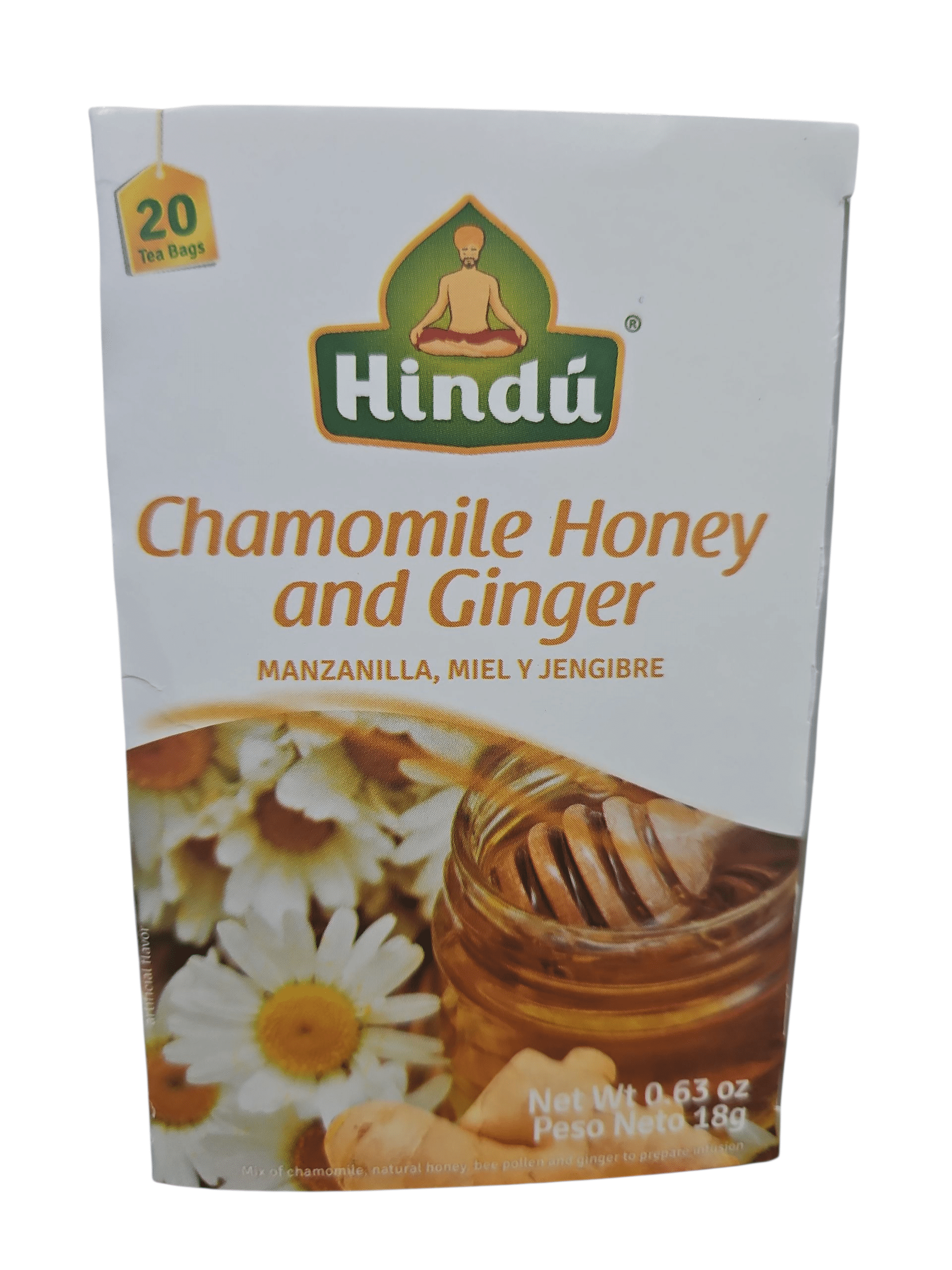 Hindu Tea Chamomile Honey & Ginger Herbal Infusion