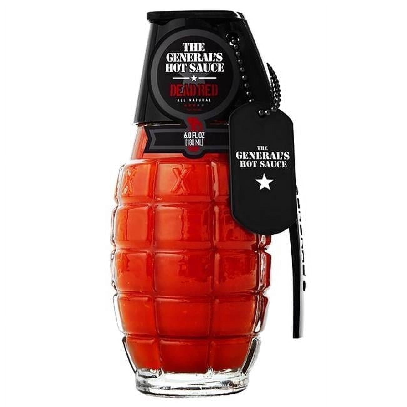 The Generals Hot Sauce Dead Red - Red Cayenne Peppers - 3/5 Heat Rating, 6oz