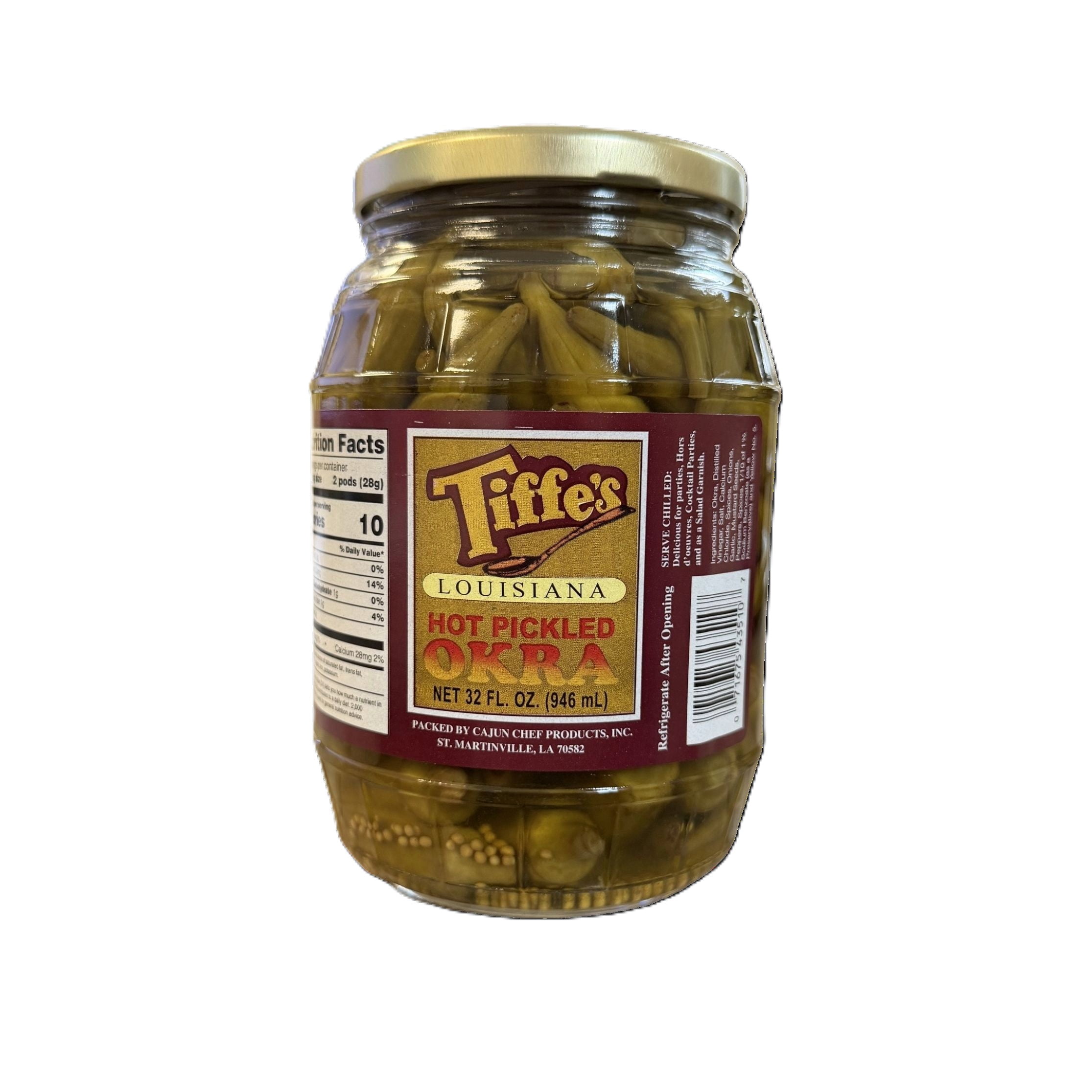 Tiffe's Louisiana Hot Pickled Okra