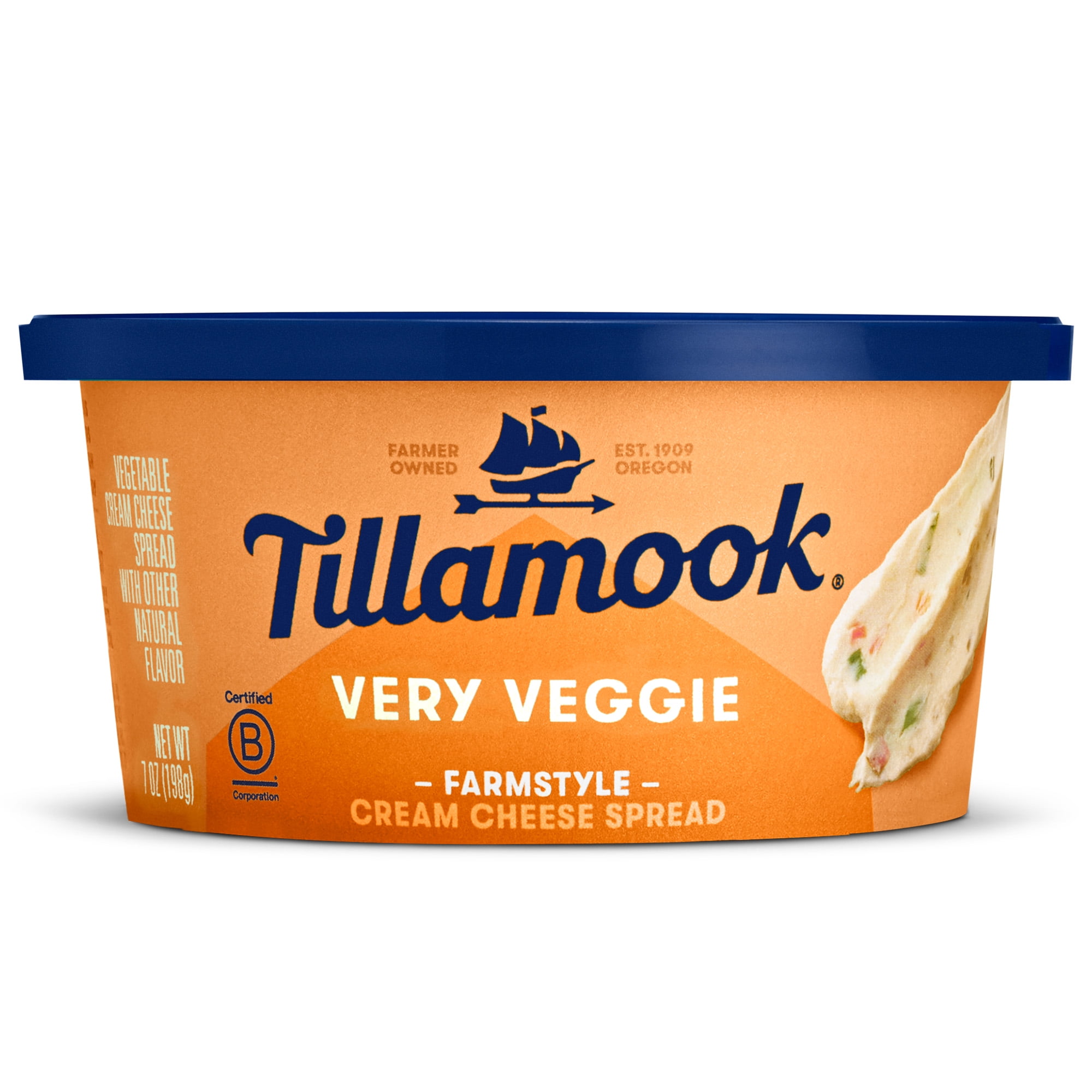 Tillamook Very Veggie Cream Cheese Spread, 7 oz Tub