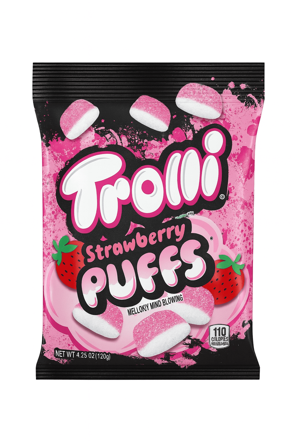 Trolli Strawberry Puffs Gummy Candy, 4.25 Oz., 12 Count