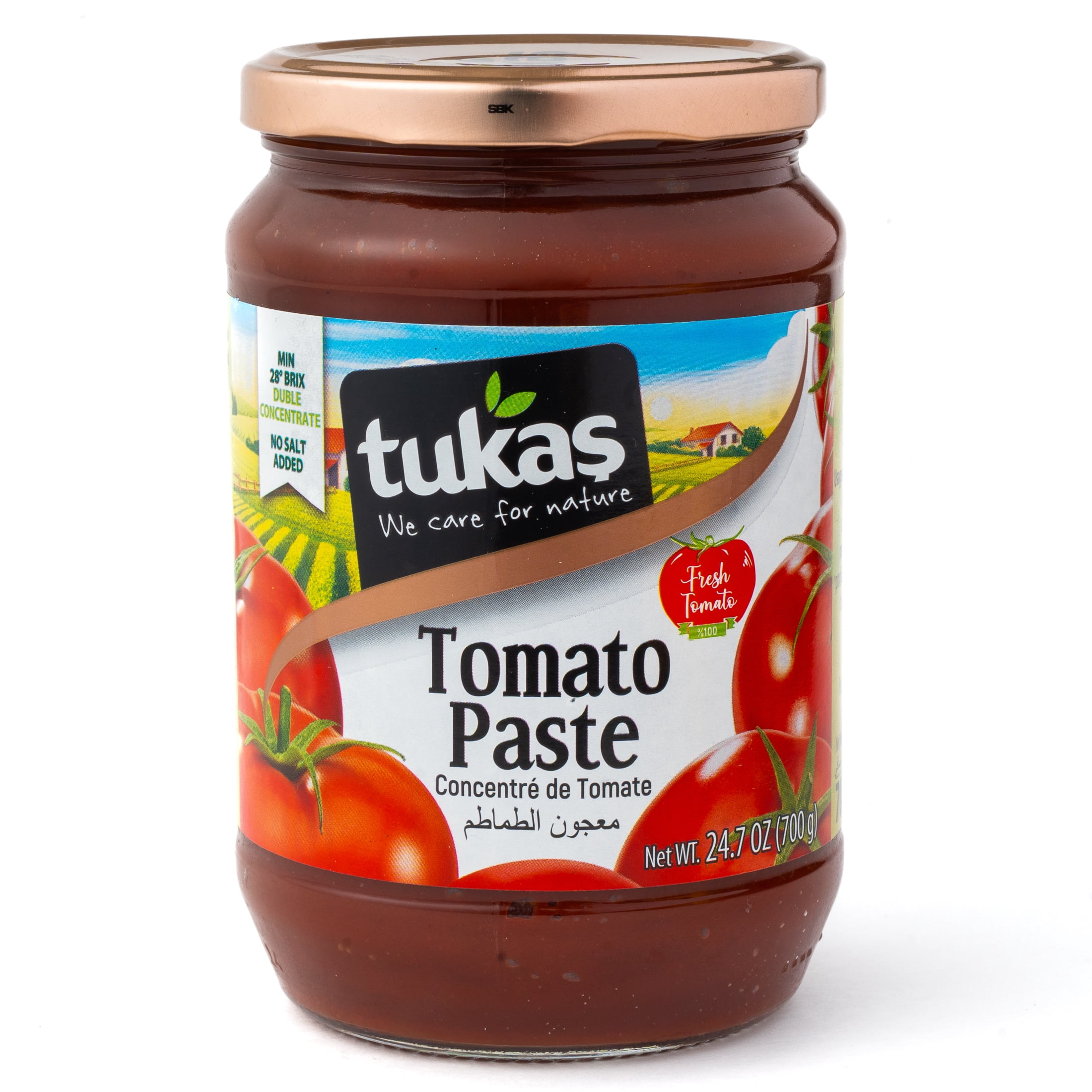Tukas Turkish Tomato Paste 24.7 oz for Delicious Pasta Sauces
