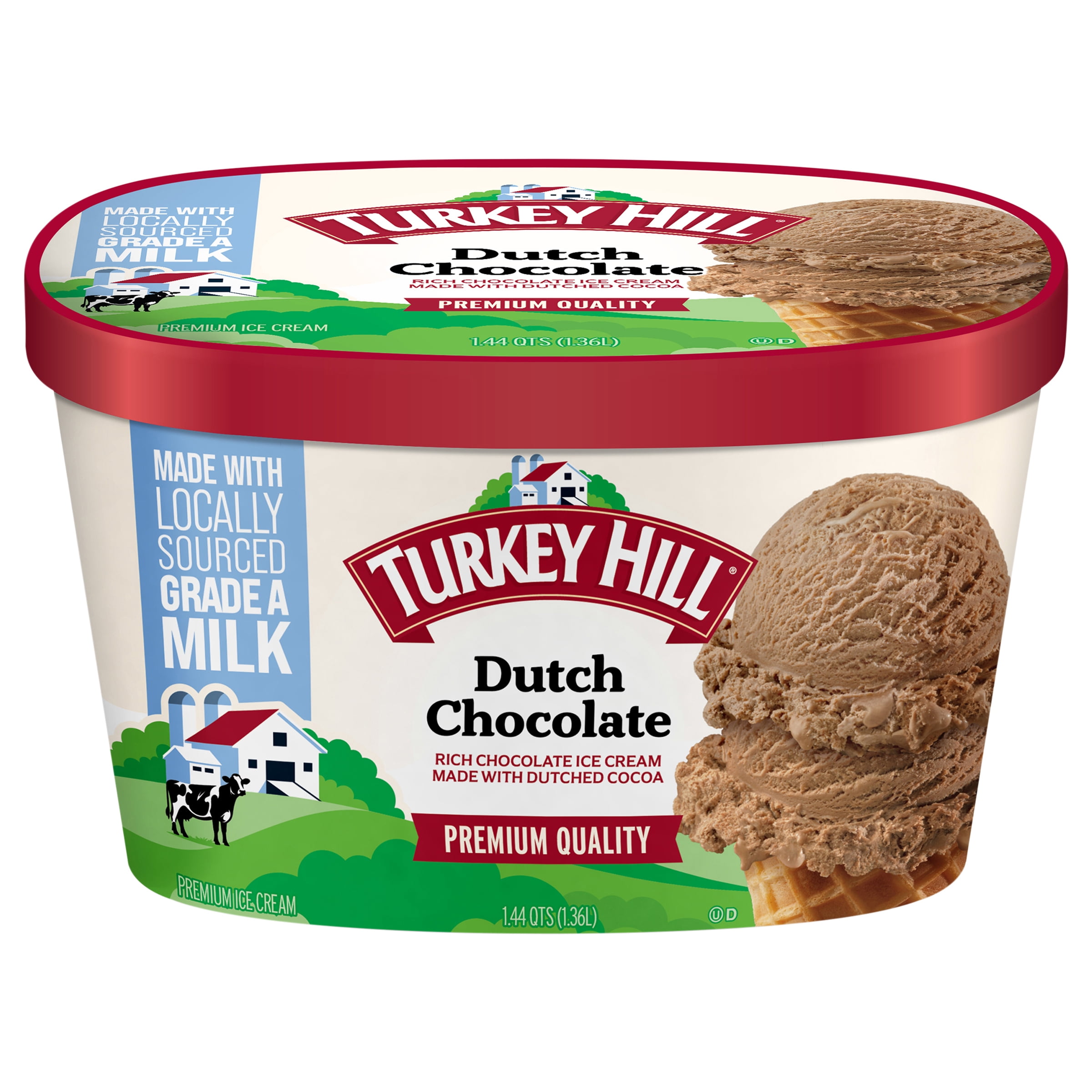 Turkey Hill Dutch Chocolate Premium Ice Cream, 46 fl oz