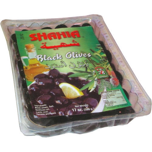 Tuts Mediterranean Shahia Black Olives, 10 oz
