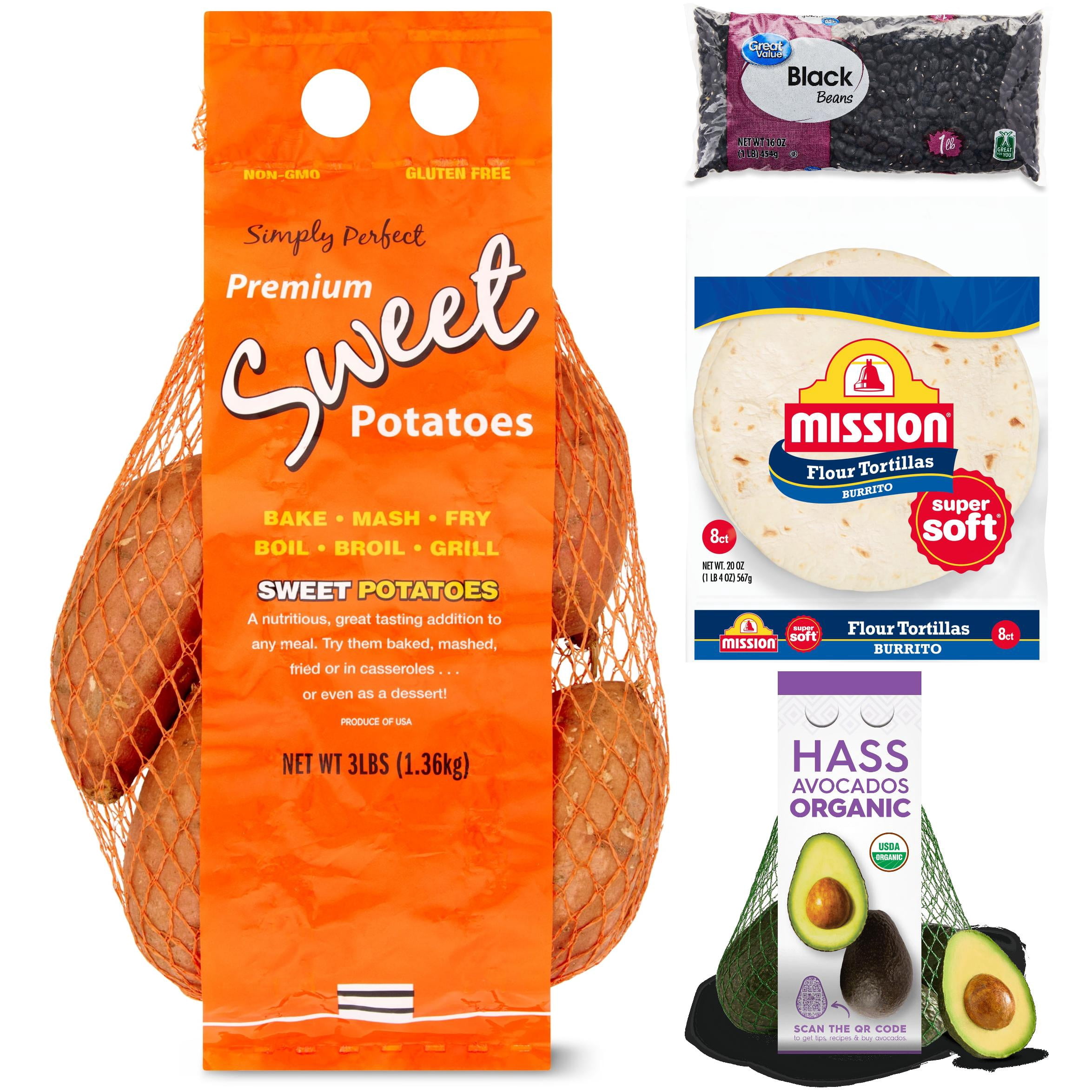 Vegetarian Sweet Potato Black Bean Burrito Bundle