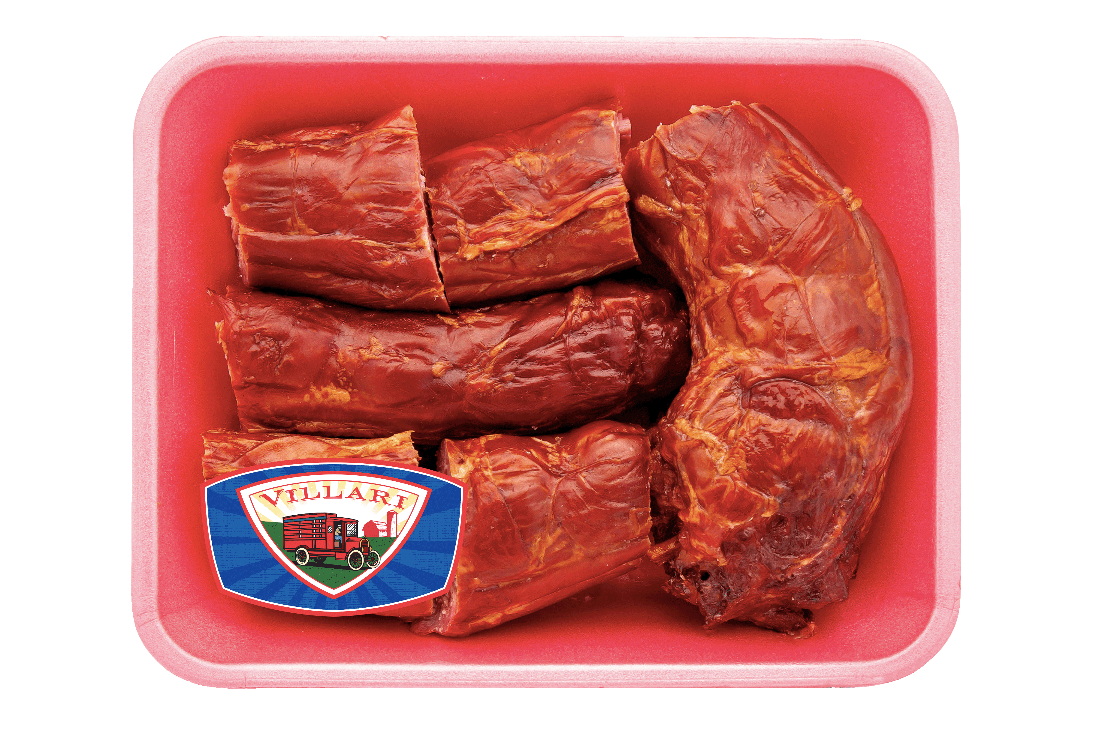 Villari Brothers Hickory Smoked Cut Turkey Necks, Gluten Free, 1.75lb - 2.5lb Tray Pack