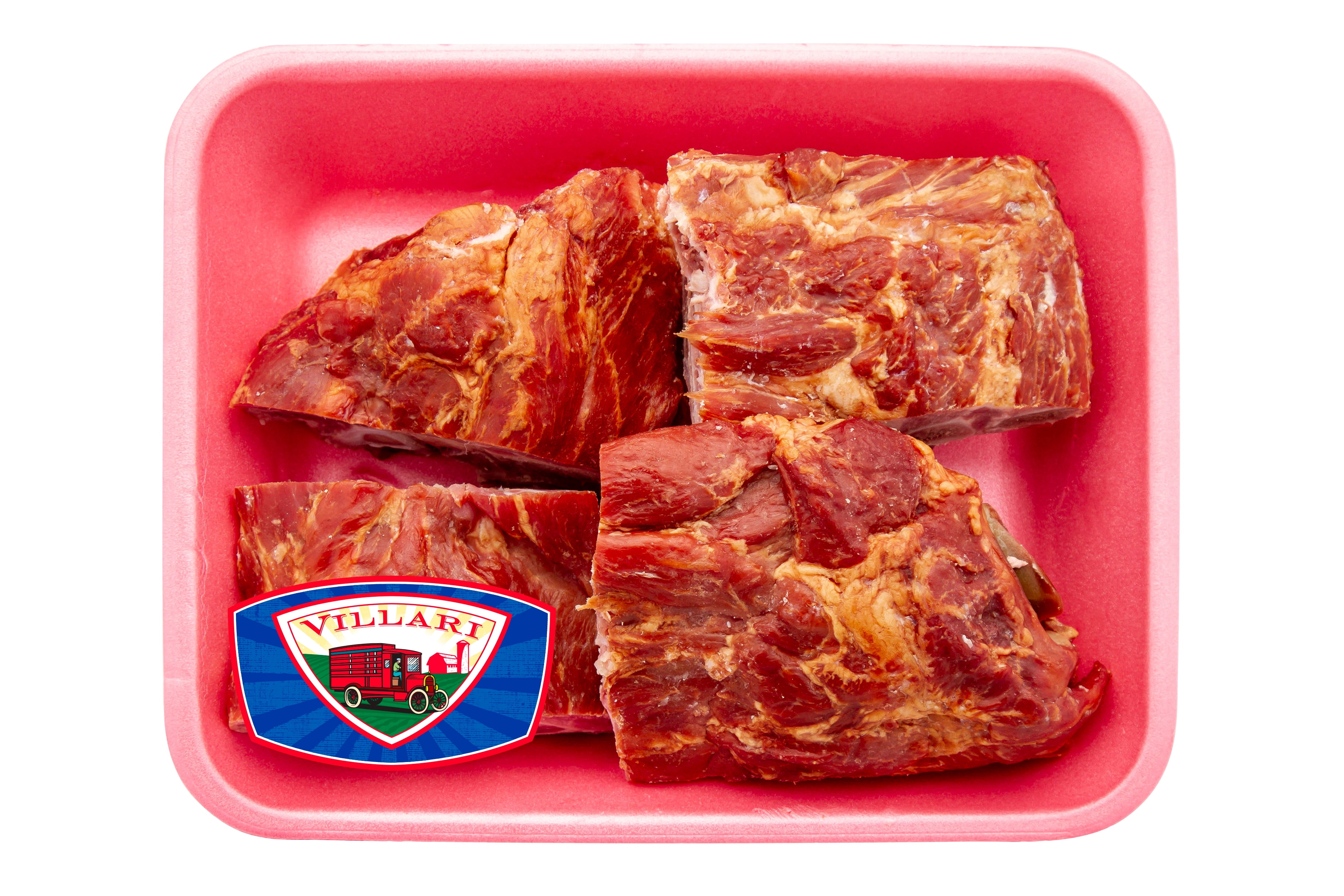 Villari Brothers Hickory Smoked Pork Neckbones, Gluten Free, 2.0lb - 2.5lb Tray Pack