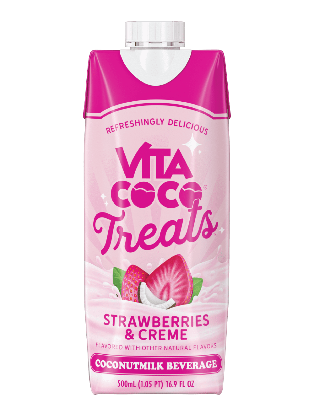 Vita Coco Treats Strawberries & Crme Coconut Milk Drink - 500ml
