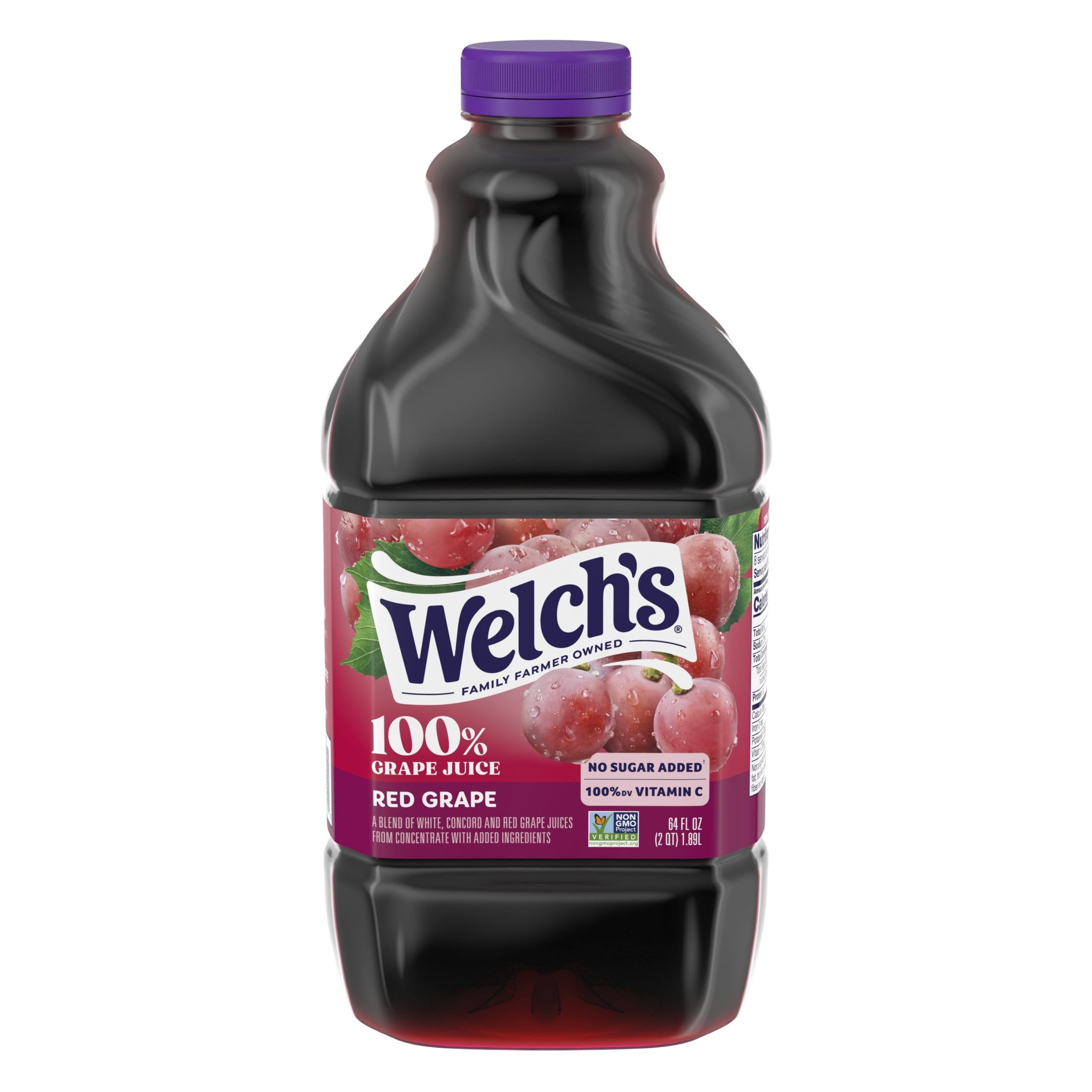 Welch's 100% Juice, Red Grape, 64 fl oz Bottle