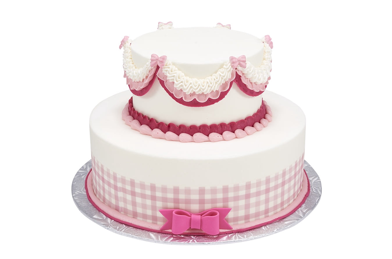 Welcome Baby Girl 2 Tier Cake