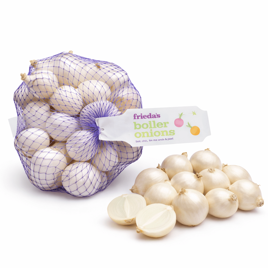 Fresh Whole White Boiler Onions 16oz Bag