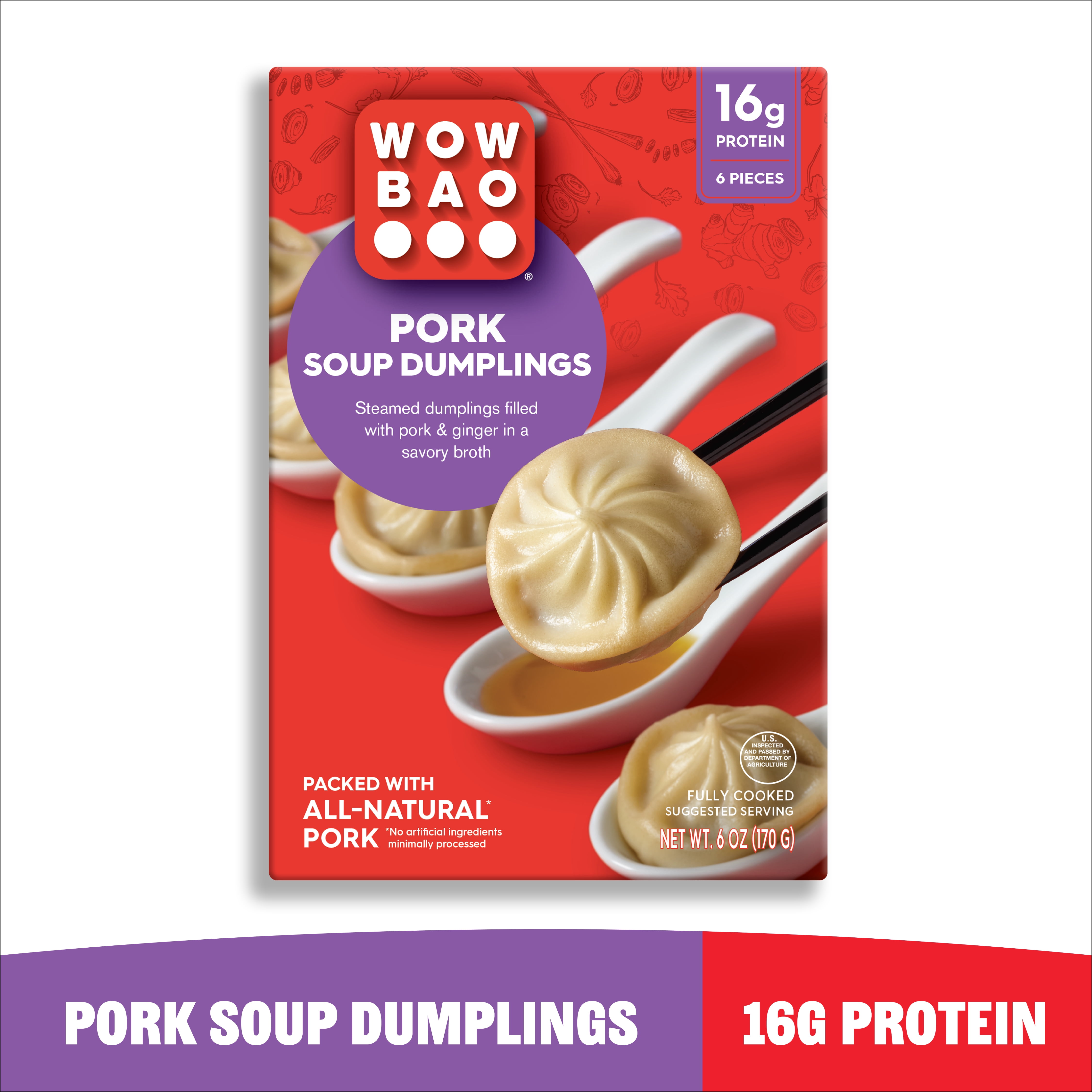 Wow Bao Pork Soup Dumpling, 6 Pieces, Frozen
