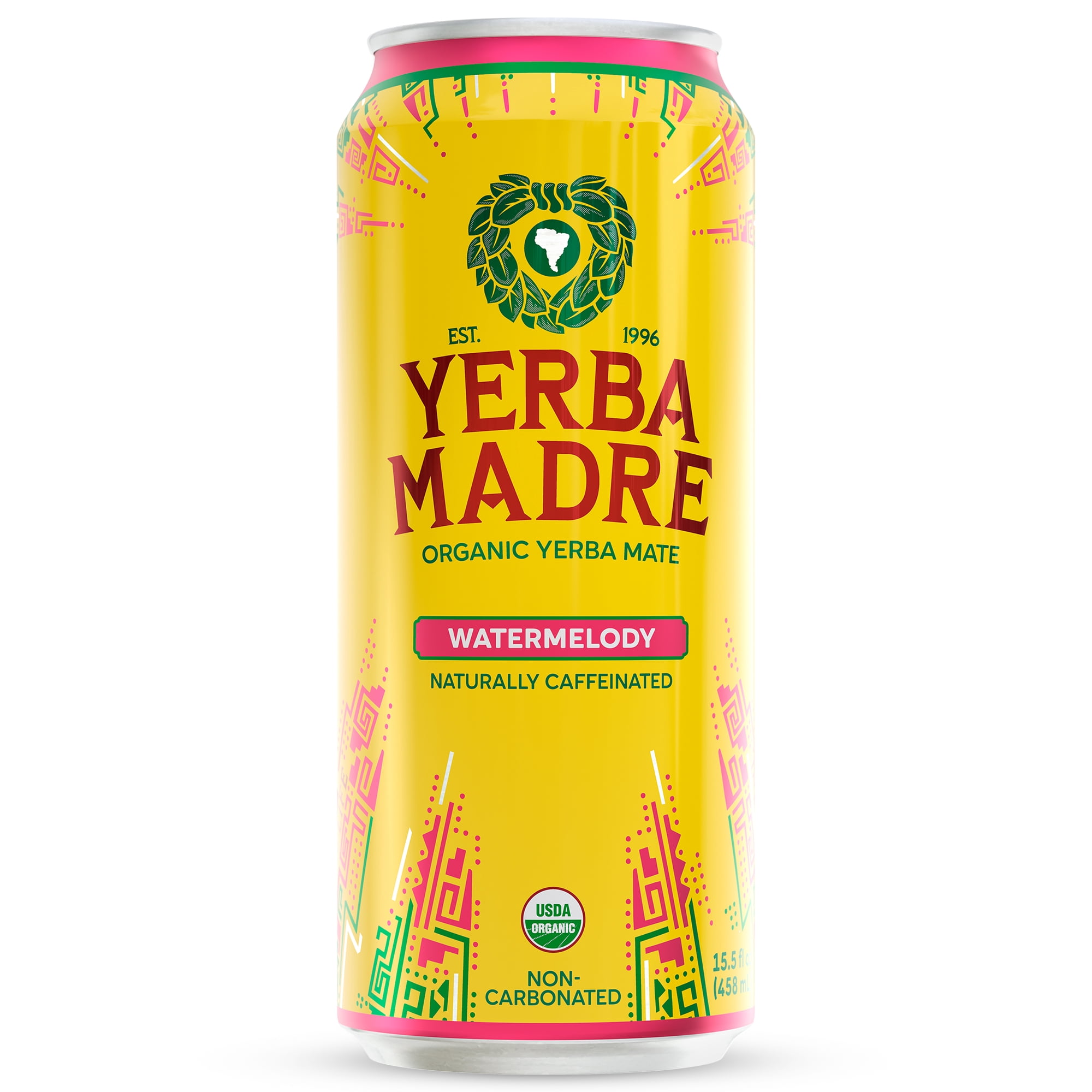 Yerba Madre Organic Yerba Mate Watermelody, 15.5 fl oz Can