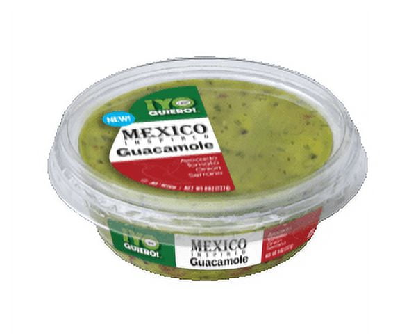 Yo Quiero! Fresh Produce, Refrigerated Hand Crafted Mexico-Inspired Guacamole Dip, 8 oz Tub