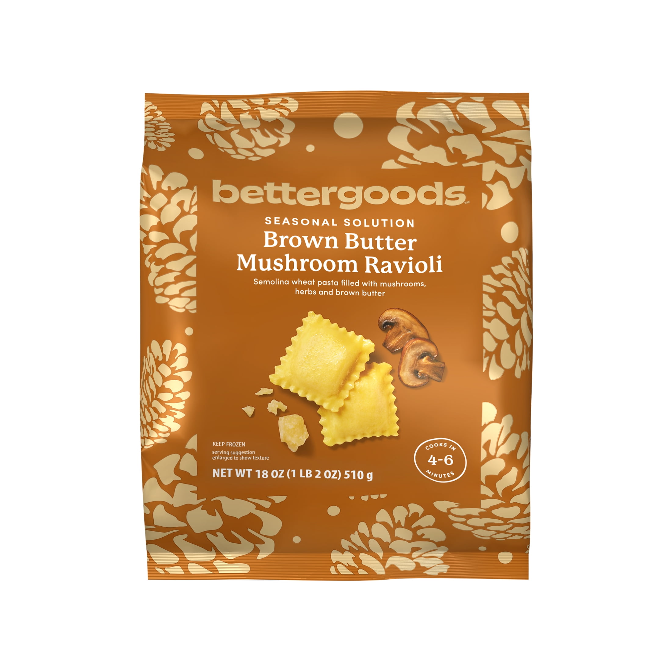 bettergoods Brown Butter Mushroom Ravioli, 18 oz