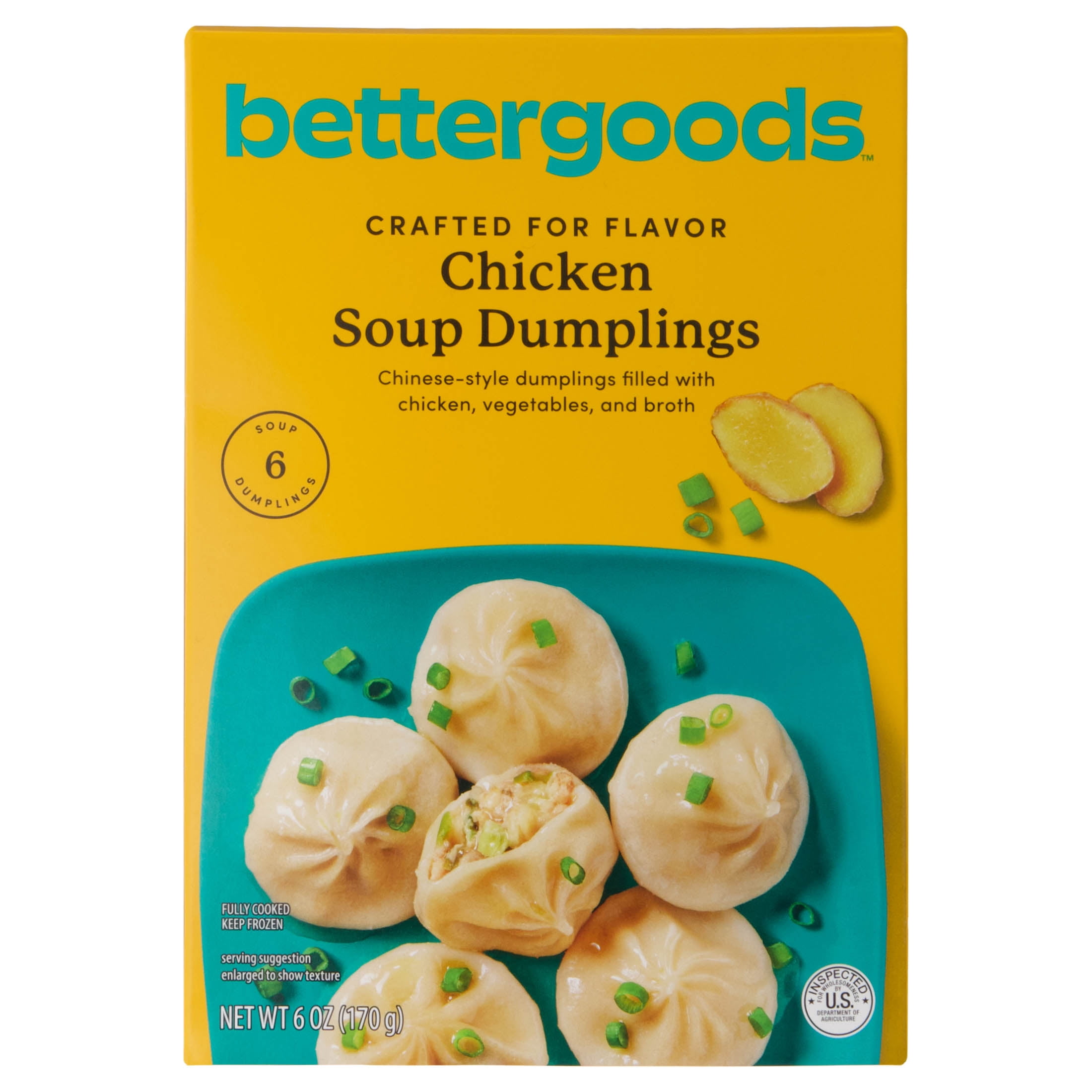 bettergoods Chicken and Vegetable Soup Dumplings, 6 oz (Frozen)
