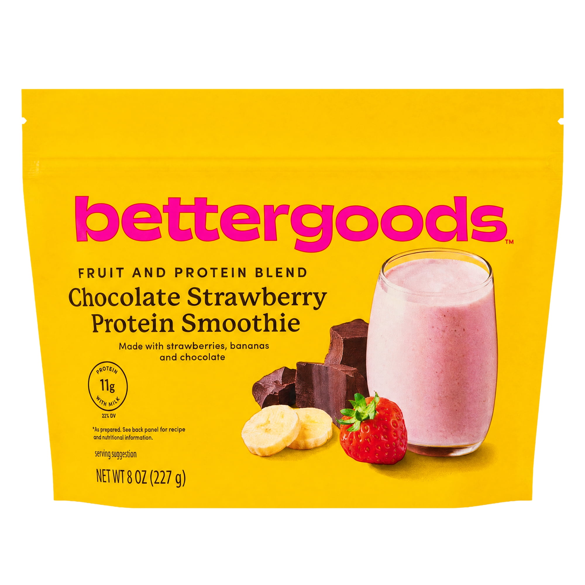 bettergoods Chocolate Strawberry Protein Smoothie, 8 oz (Frozen)