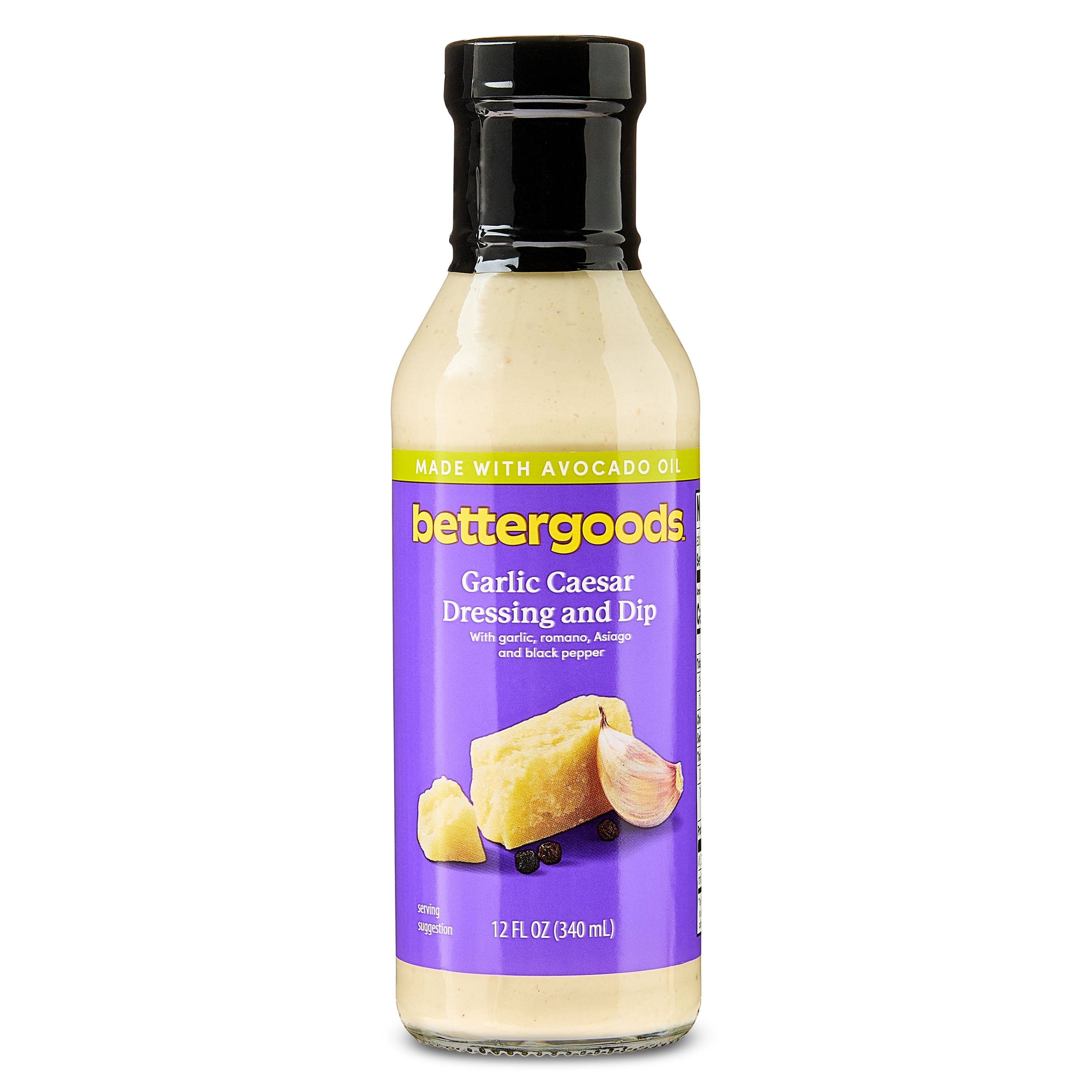 bettergoods Garlic Caesar Avocado Oil Salad Dressing and Dip, 12 fl oz