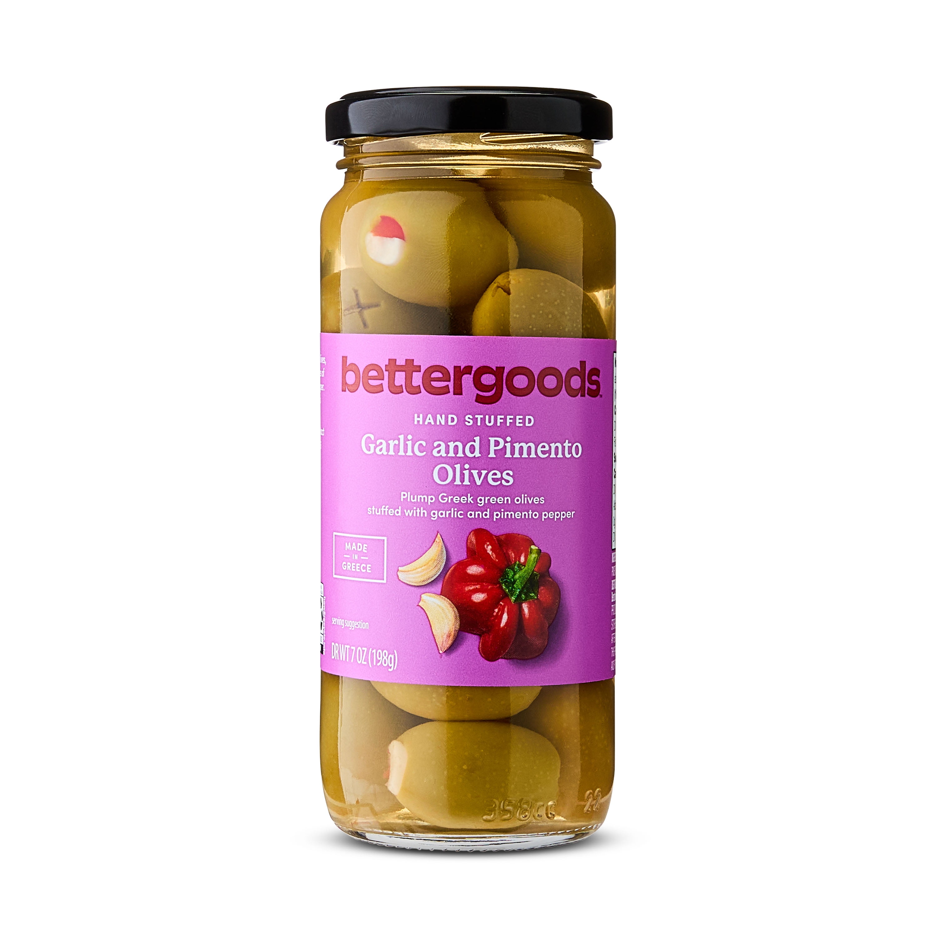 bettergoods Garlic and Pimento Olives, 7 oz