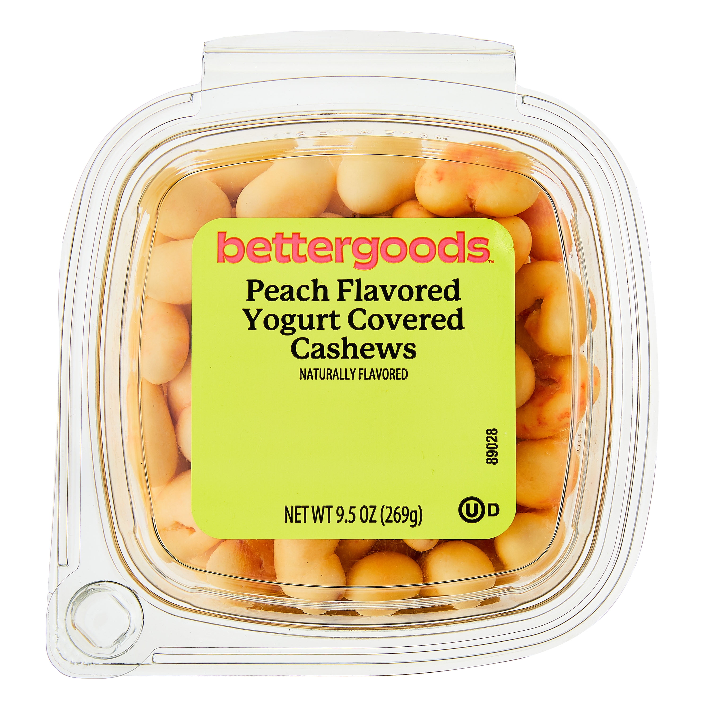 bettergoods Peach Flavored Yogurt Covered Cashews with Real Cashews, 9.5 oz