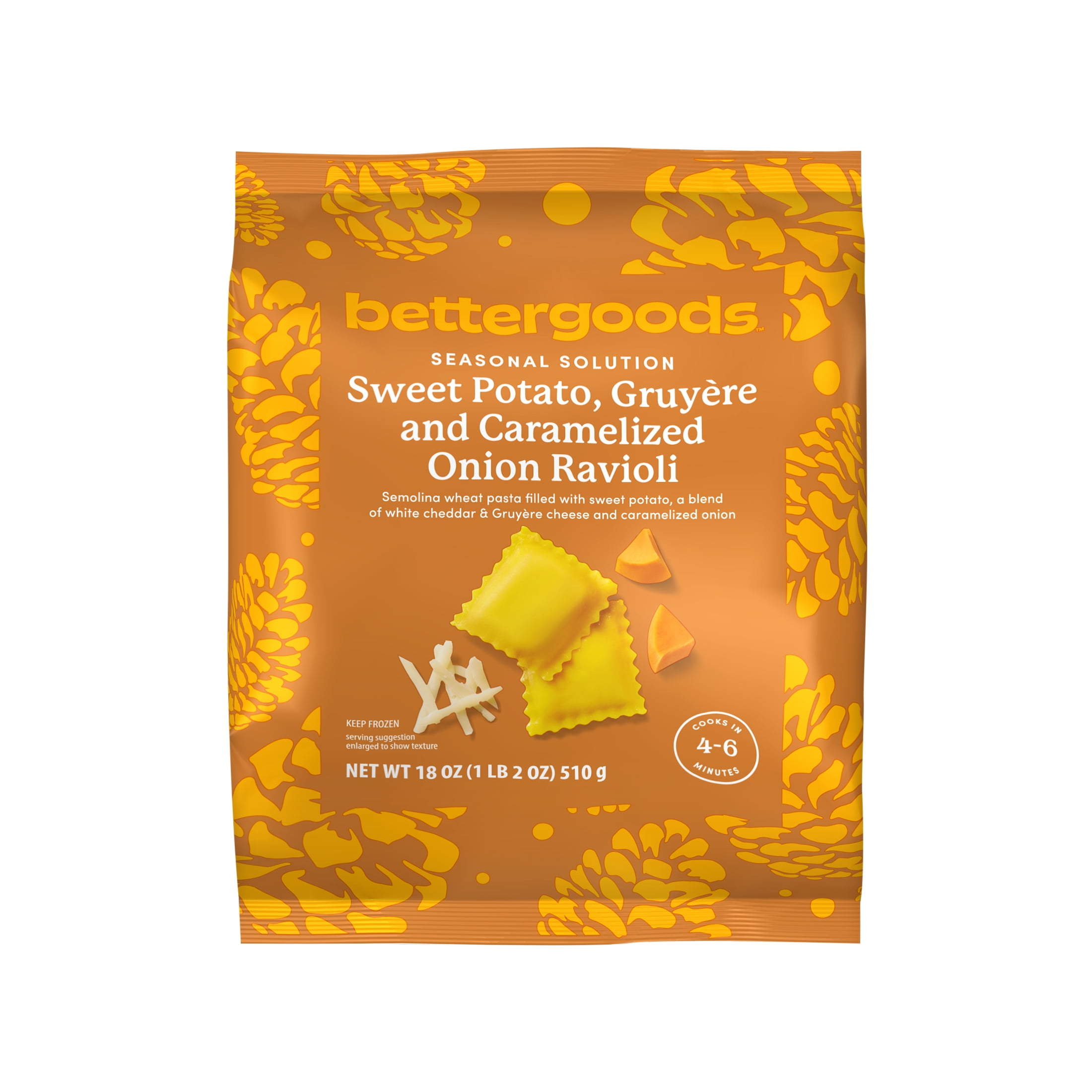 bettergoods Sweet Potato Gruyere Ravioli, 18 oz