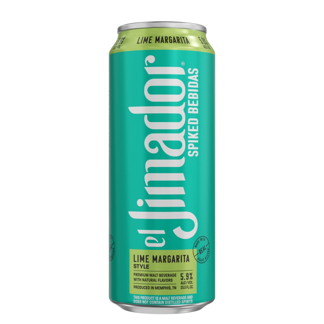 El Jimador Spiked Bebidas Lime Margarita 23.5 fl oz Aluminum Can, 5.9% ABV, Domestic Flavor Malt Beverage