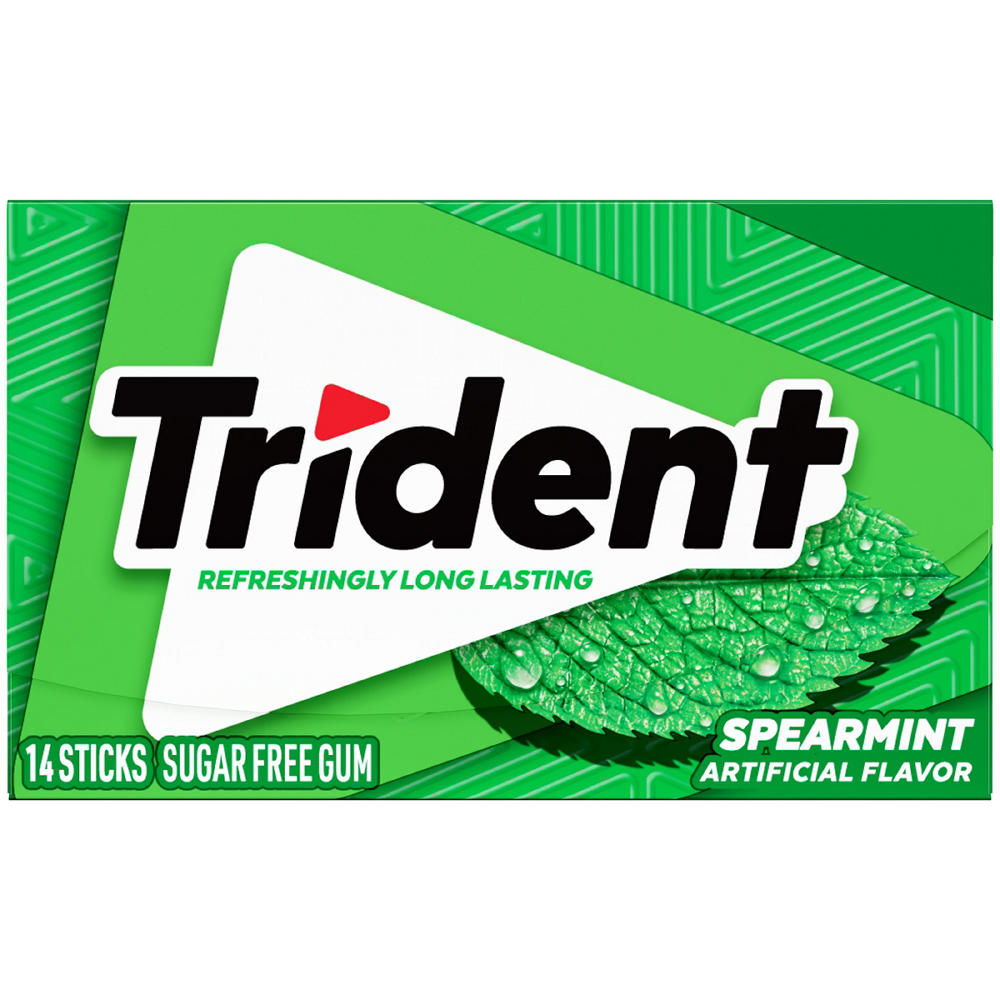 Trident Spearmint Sugar Free Gum, 14 pc