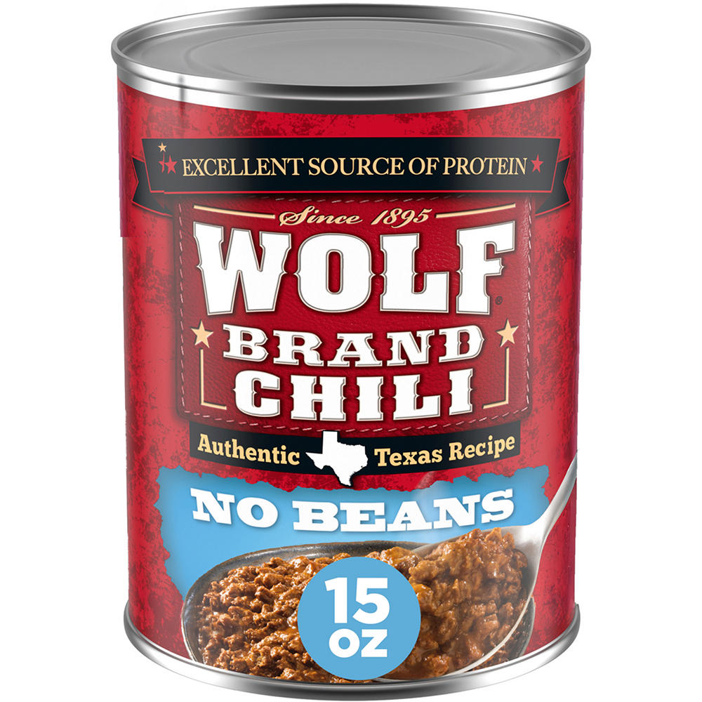 Wolf Chili No Beans, 15 oz
