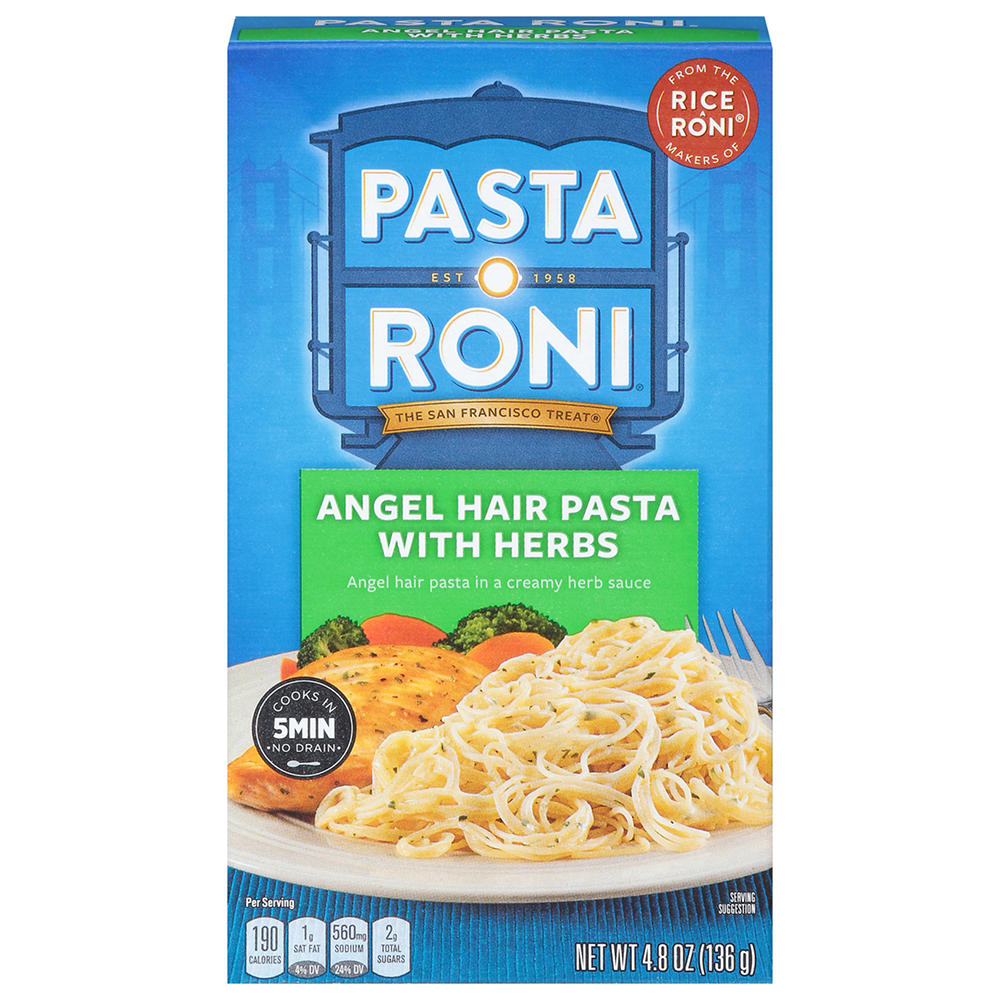 Pasta Roni Angel Hair Pasta with Herbs, 4.8 oz