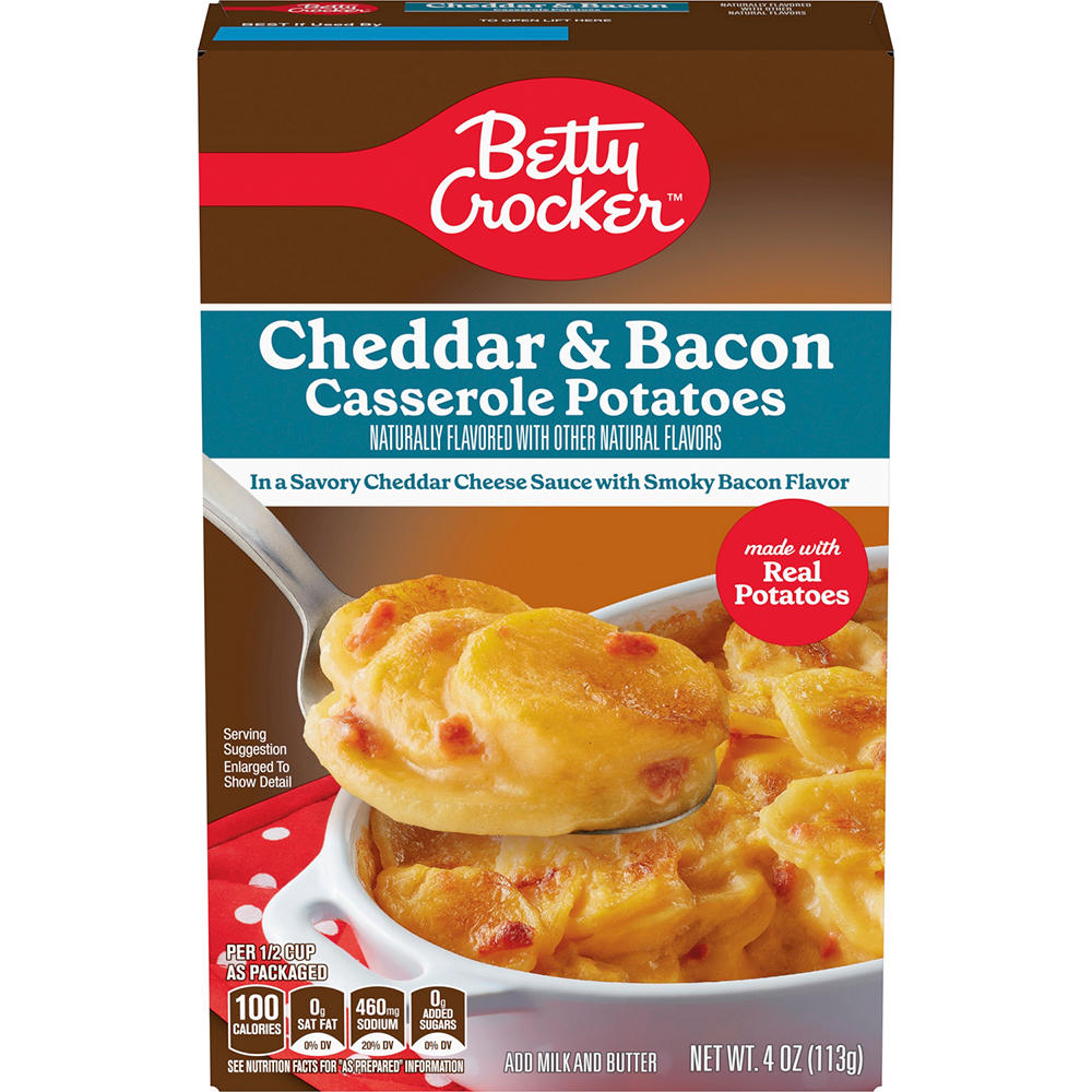 Betty Crocker Cheddar and Bacon Casserole Potatoes, 4 oz