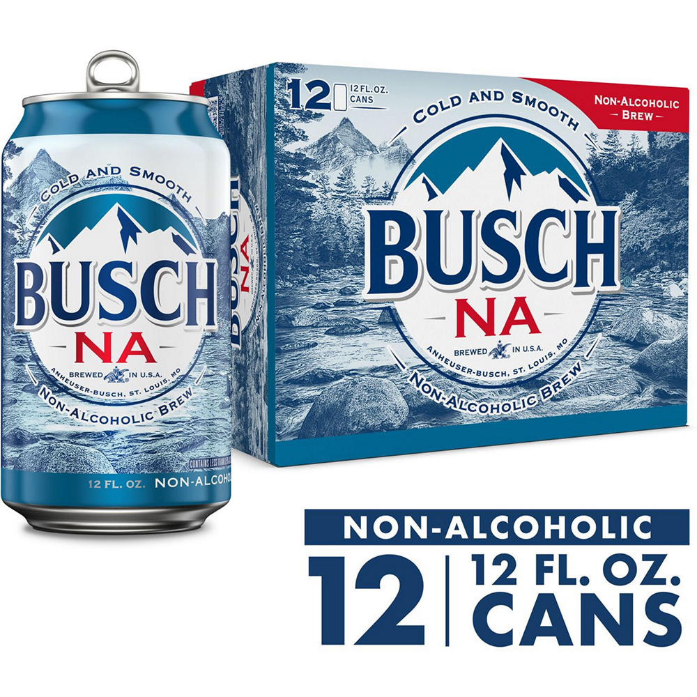 Busch Non Alcoholic Beer 12 pk Cans, 12 oz