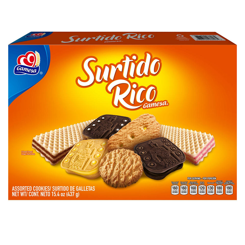 Gamesa Surtido Rico Assorted Cookies Variety Pack, 15.4 oz