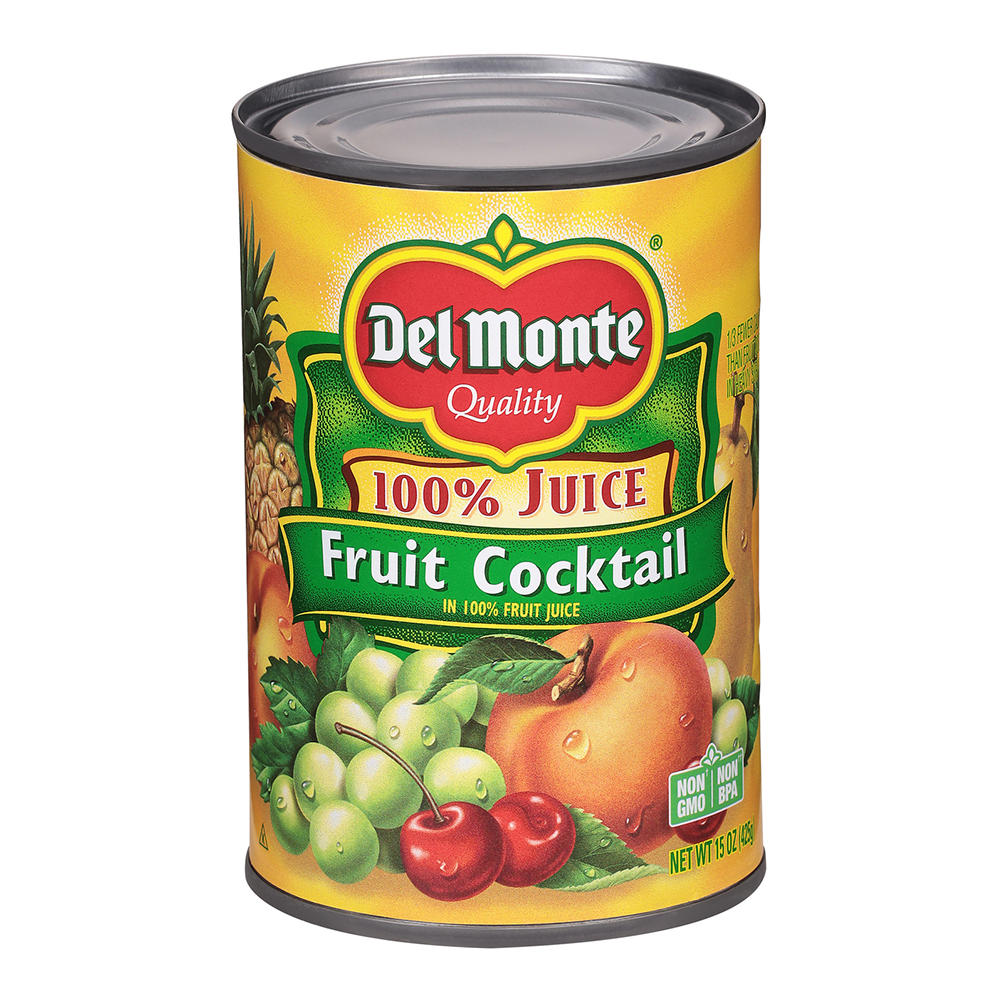 Del Monte Fruit Cocktail in 100% Juice, 15 oz