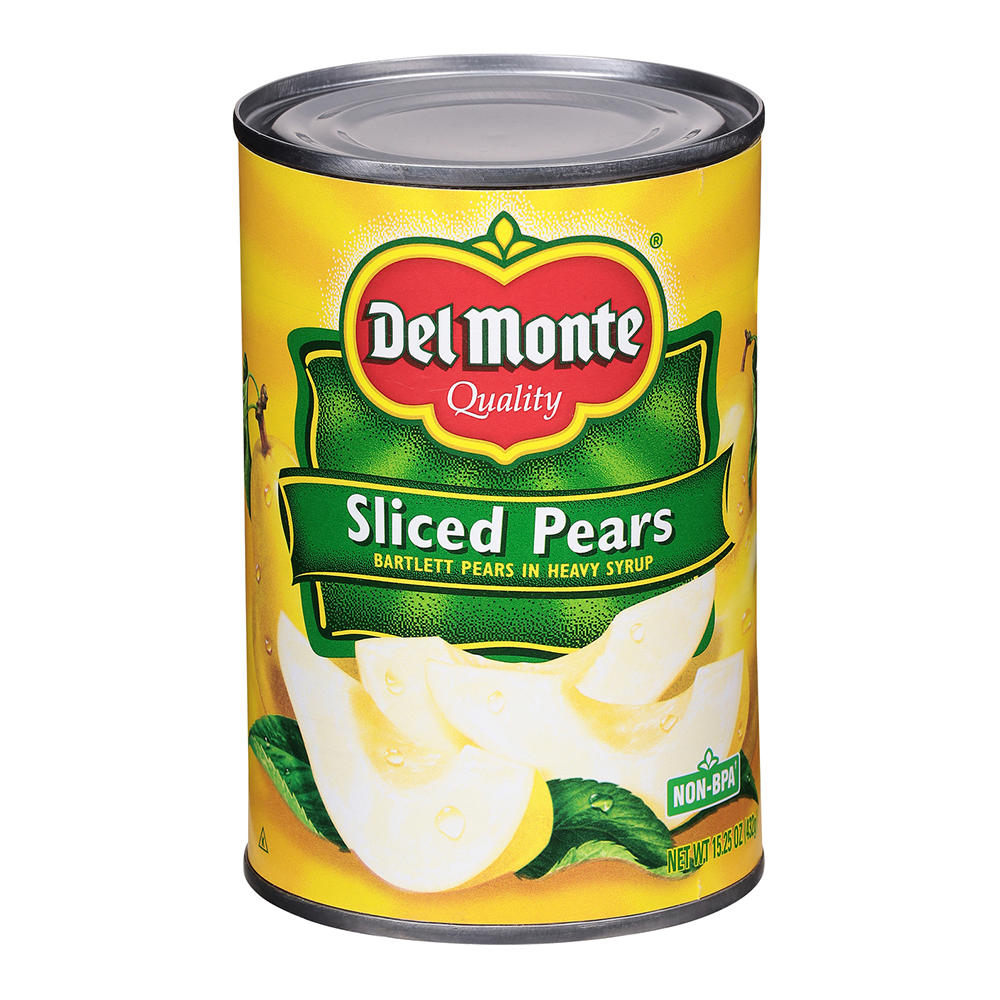 Del Monte Sliced Pears in Heavy Syrup, 15.25 oz