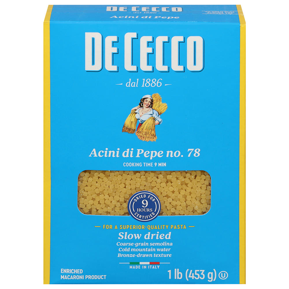 De Cecco Acini Di Pepe No. 78, 16 oz