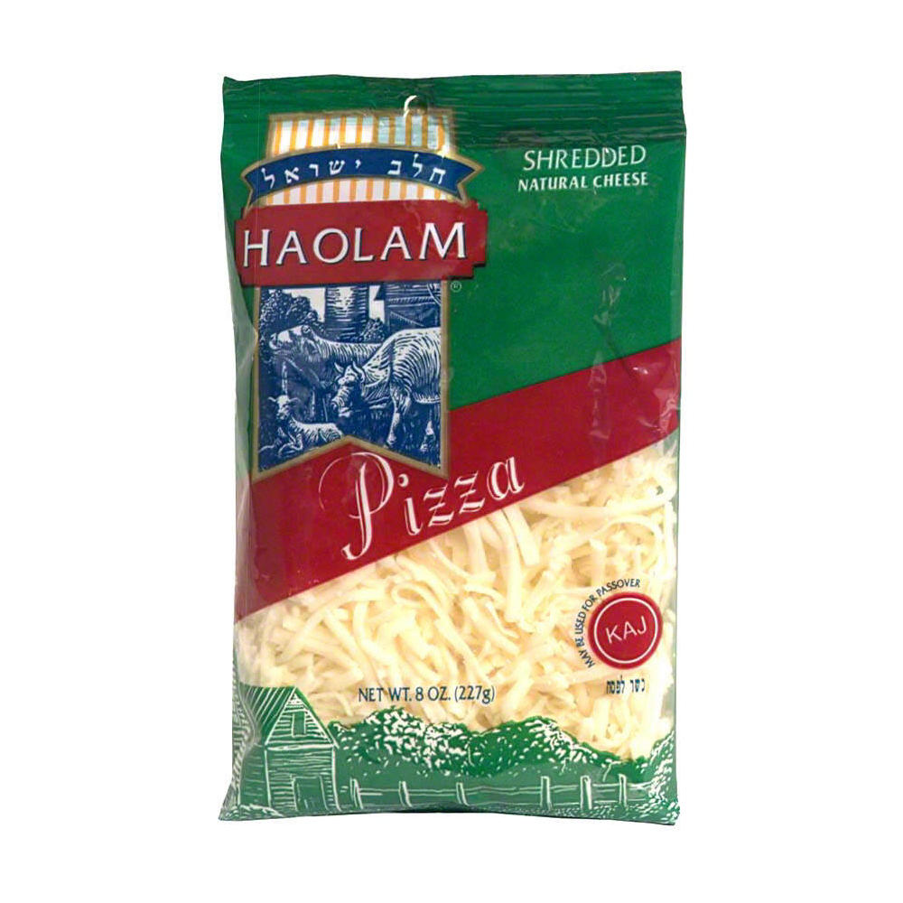 Haolam Kosher Pizza Shredded Cheese, 8 oz