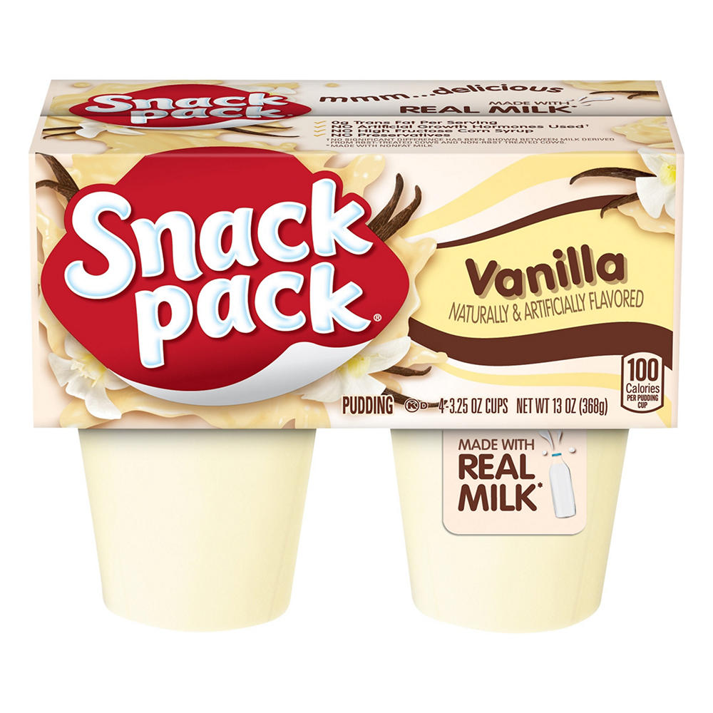 Snack Pack Vanilla Pudding Cups, 4 ct