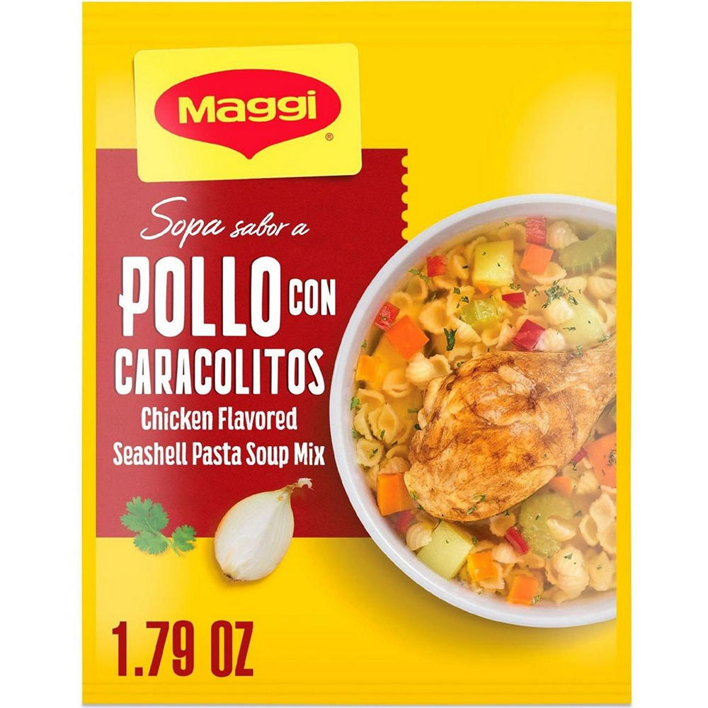 Maggi Chicken Flavored Caracolitos Seashell Pasta Soup Mix, 1.79 oz