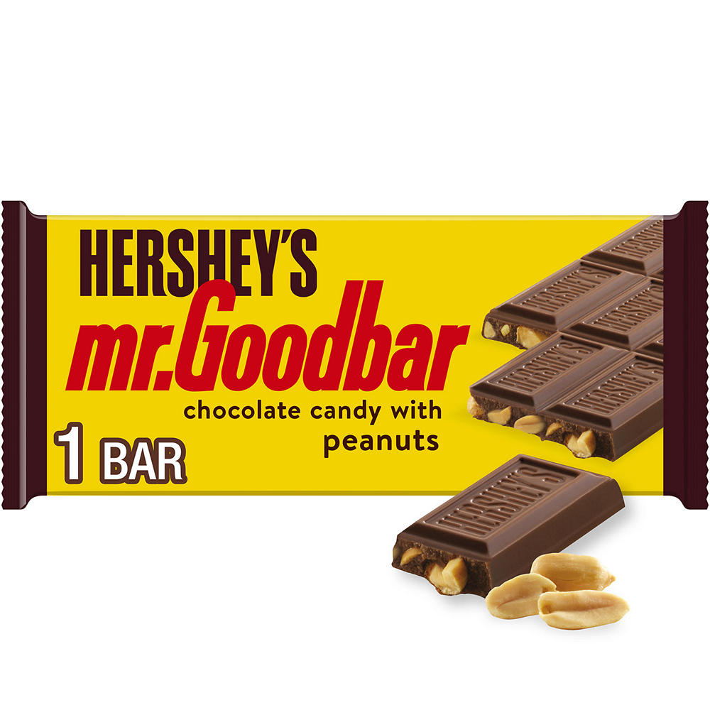 Hershey's Mr. Goodbar Chocolate with Peanuts Candy Bar, 1.75 oz