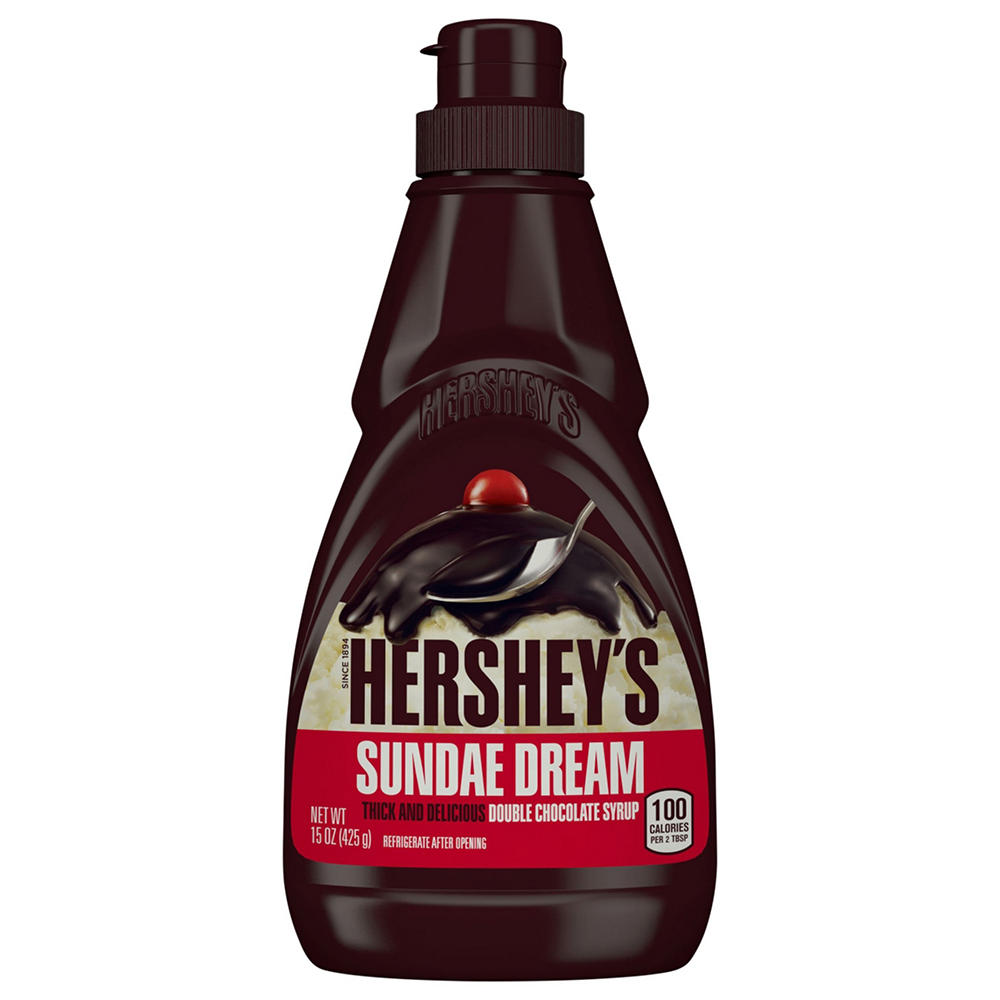 Hershey's Sundae Dream Double Chocolate Syrup, 15 oz