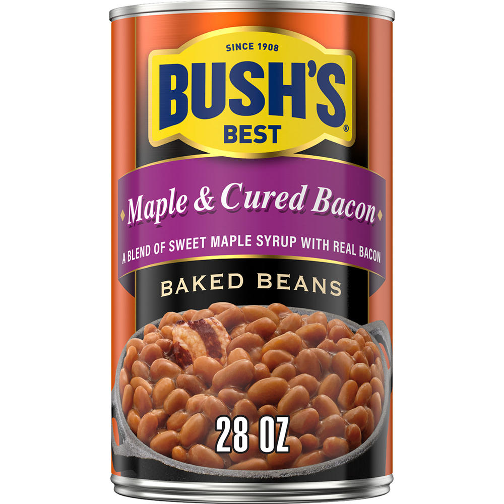 Bush's Best Maple & Cured Bacon Baked Beans, 28 oz