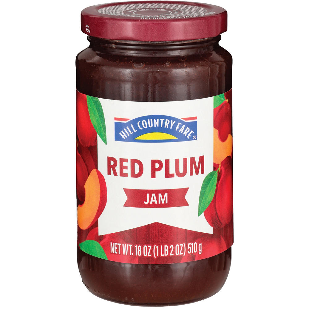 Hill Country Fare Red Plum Jam, 18 oz