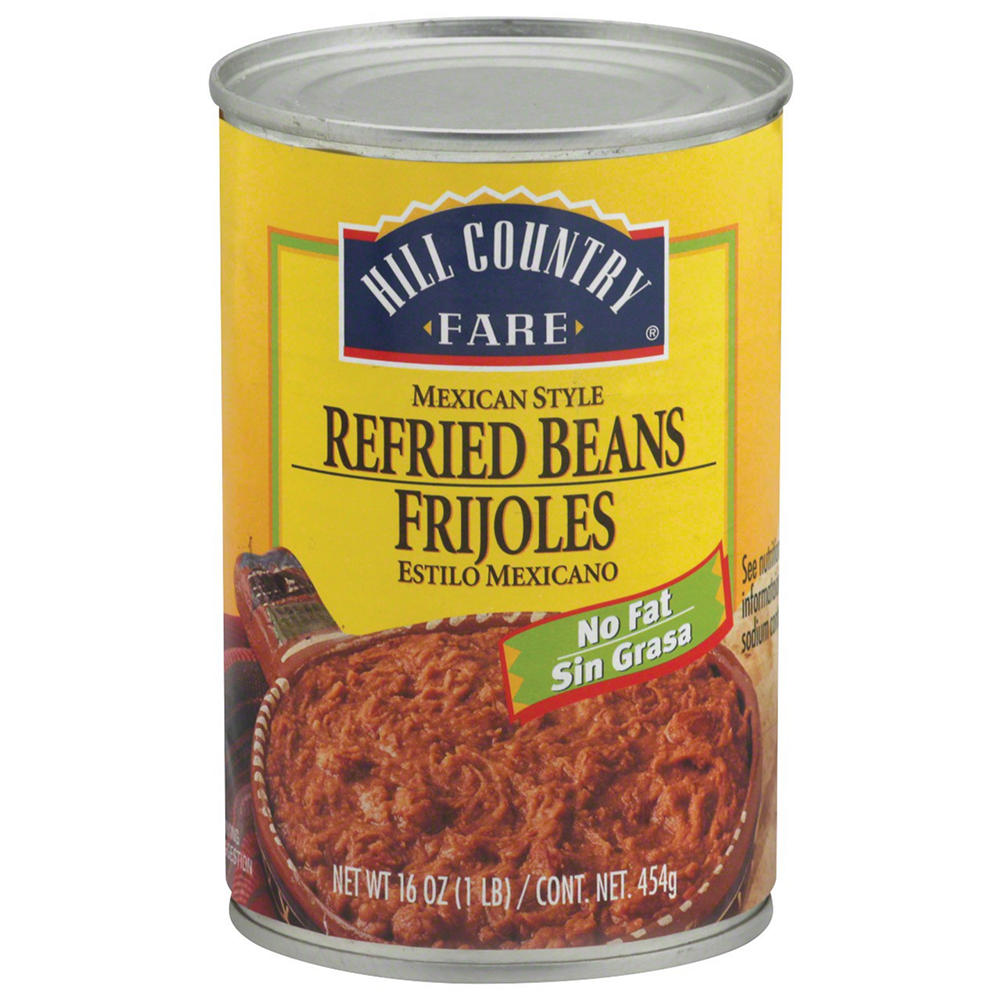 Hill Country Fare Mexican Style Refried Beans, 16 oz