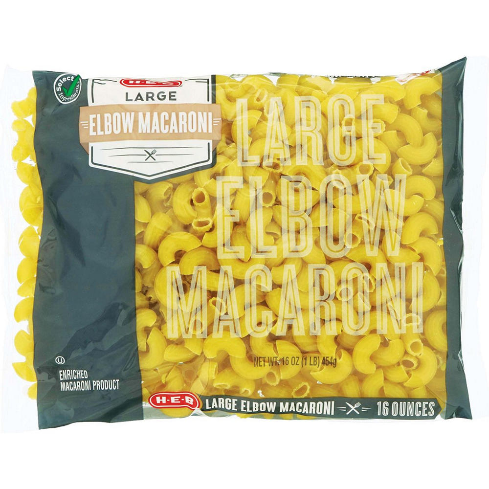 H-E-B Large Elbow Macaroni, 16 oz