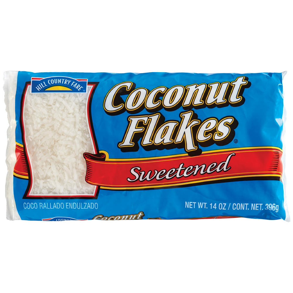 Hill Country Fare Sweetened Coconut Flakes, 14 oz