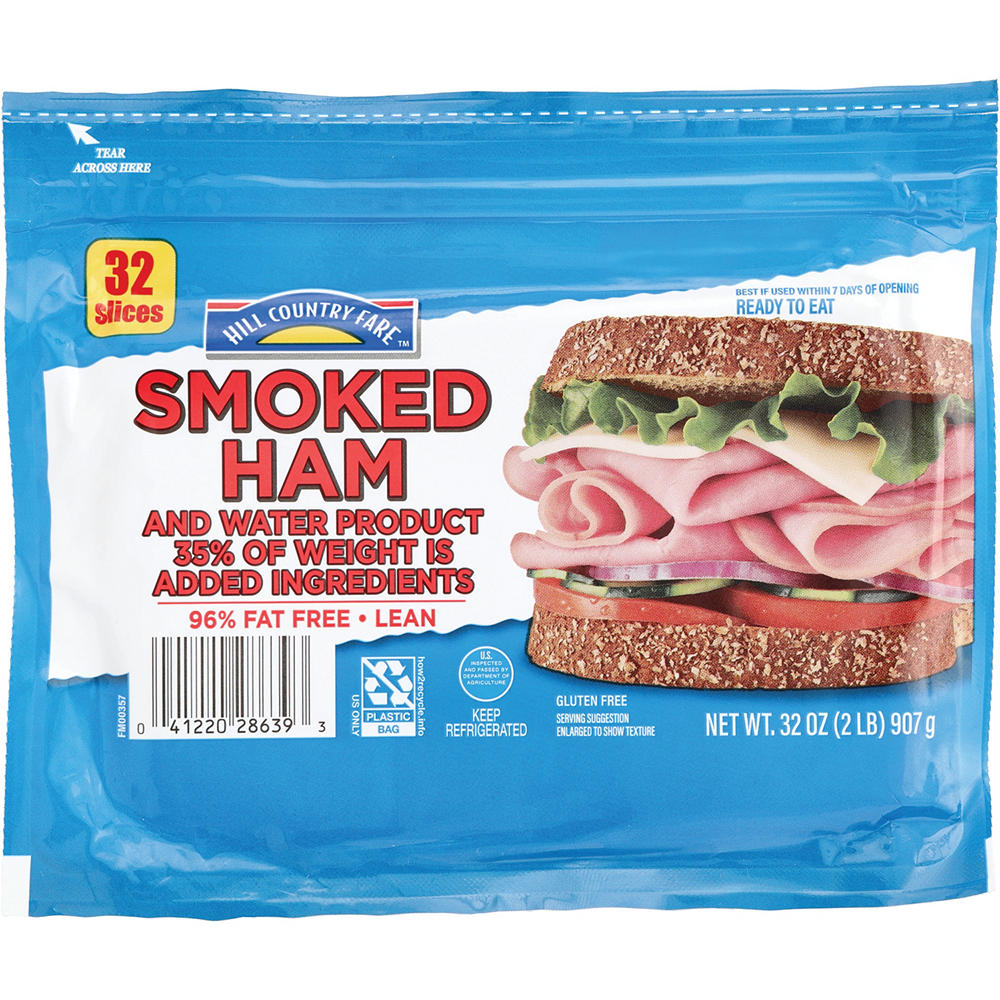 Hill Country Fare Smoked Ham Lunch Meat - Value Pack, 32 oz