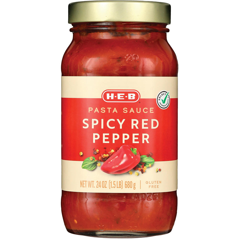 H-E-B Spicy Red Pepper Pasta Sauce, 24 oz